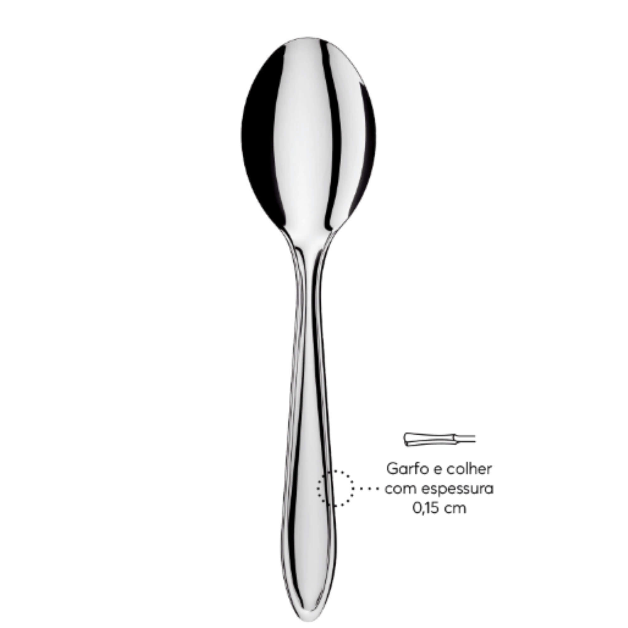 Colher de Mesa Lyon 3 Peças Brinox - 5100/301