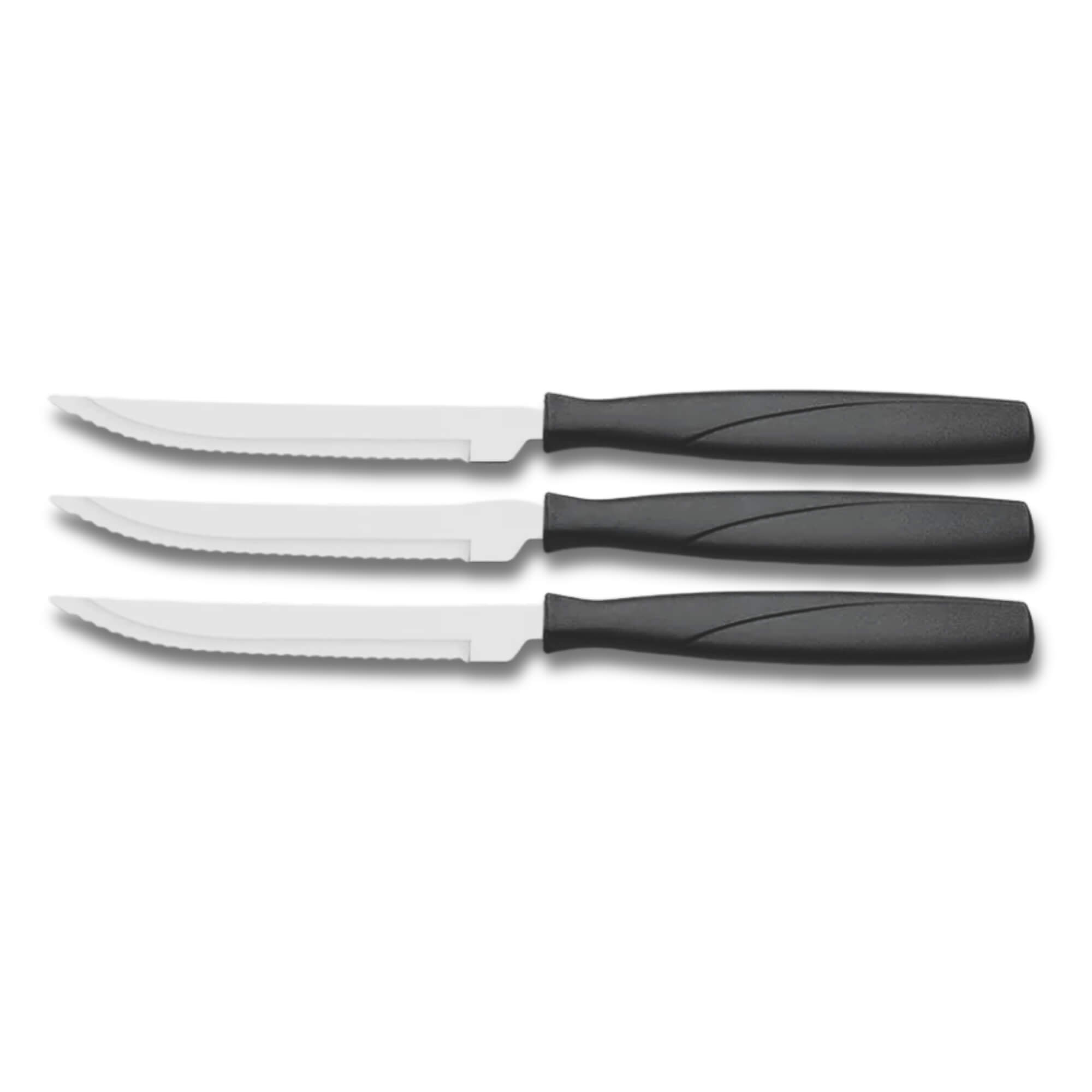 Faca de Churrasco Itaparica 3 Peças Preto Brinox - 6018/310