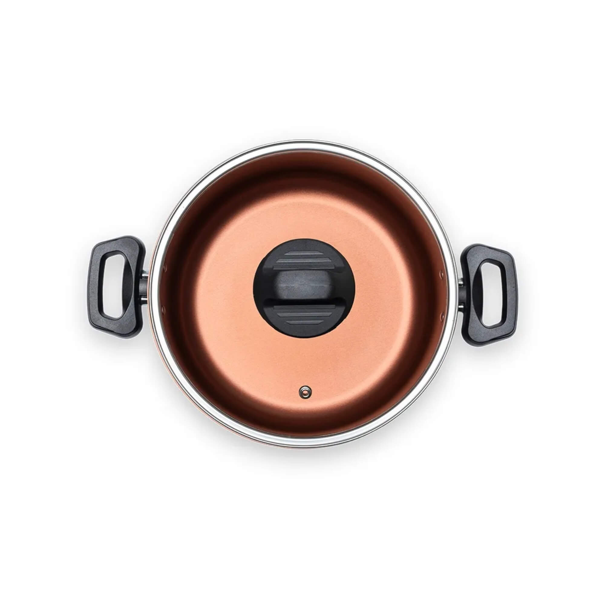 Caçarola com Tampa Topázio 18cm 1,9L Antiaderente Pro-flon Cinza Range Brinox - 7233/360