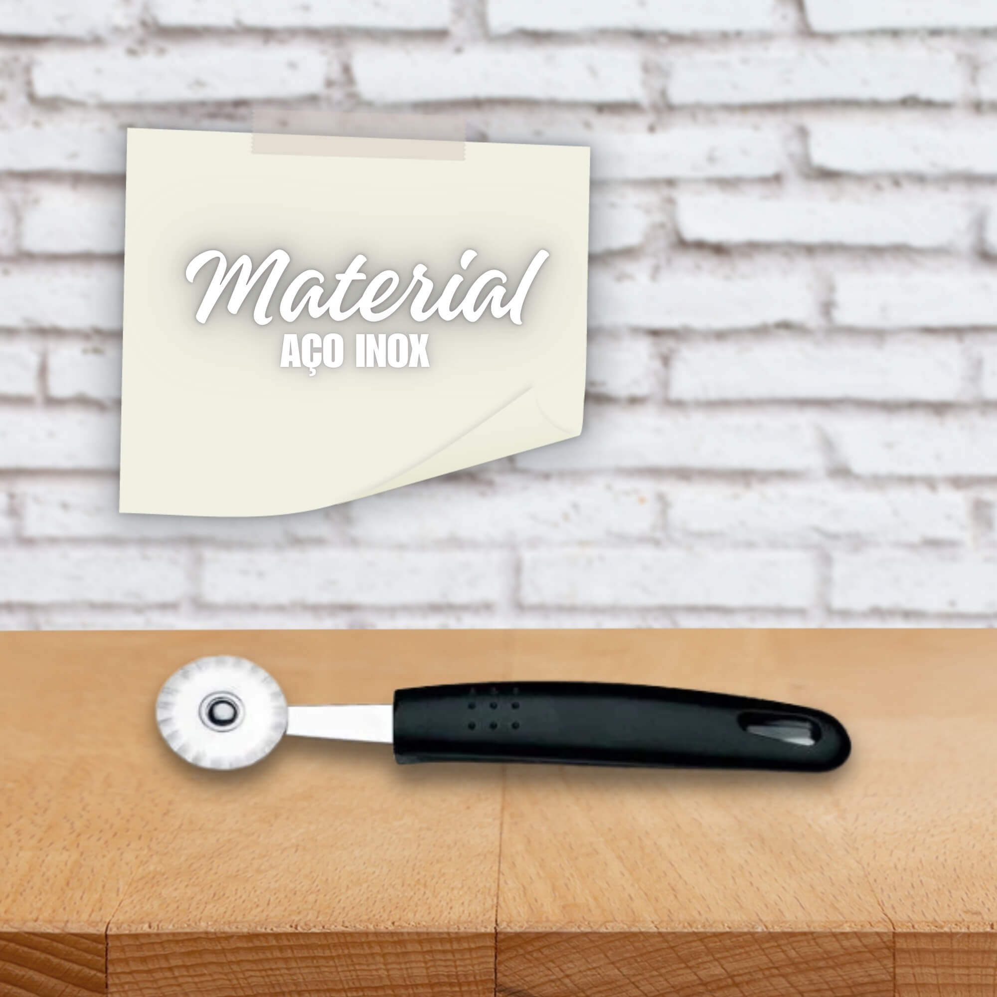 Cortador de Massa Linha Asti 4x 19,5cm cor Preto Brinox - 2221/319
