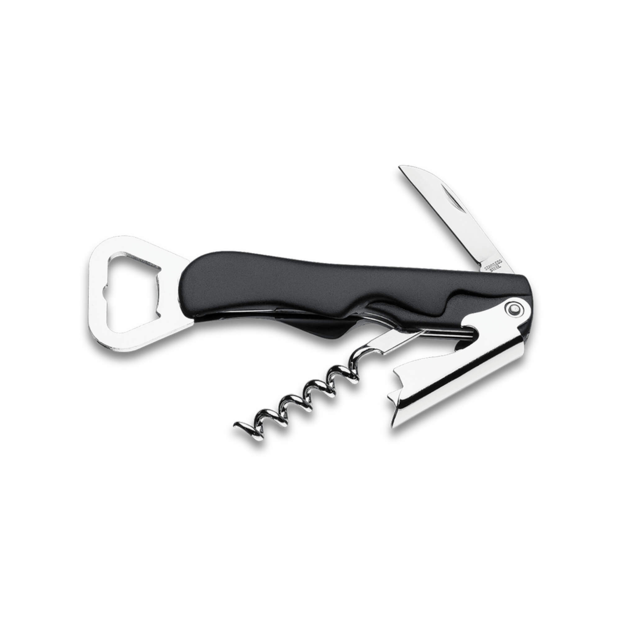 Saca Rolhas Abridor de Garrafas Preto Brinox - 2310/321
