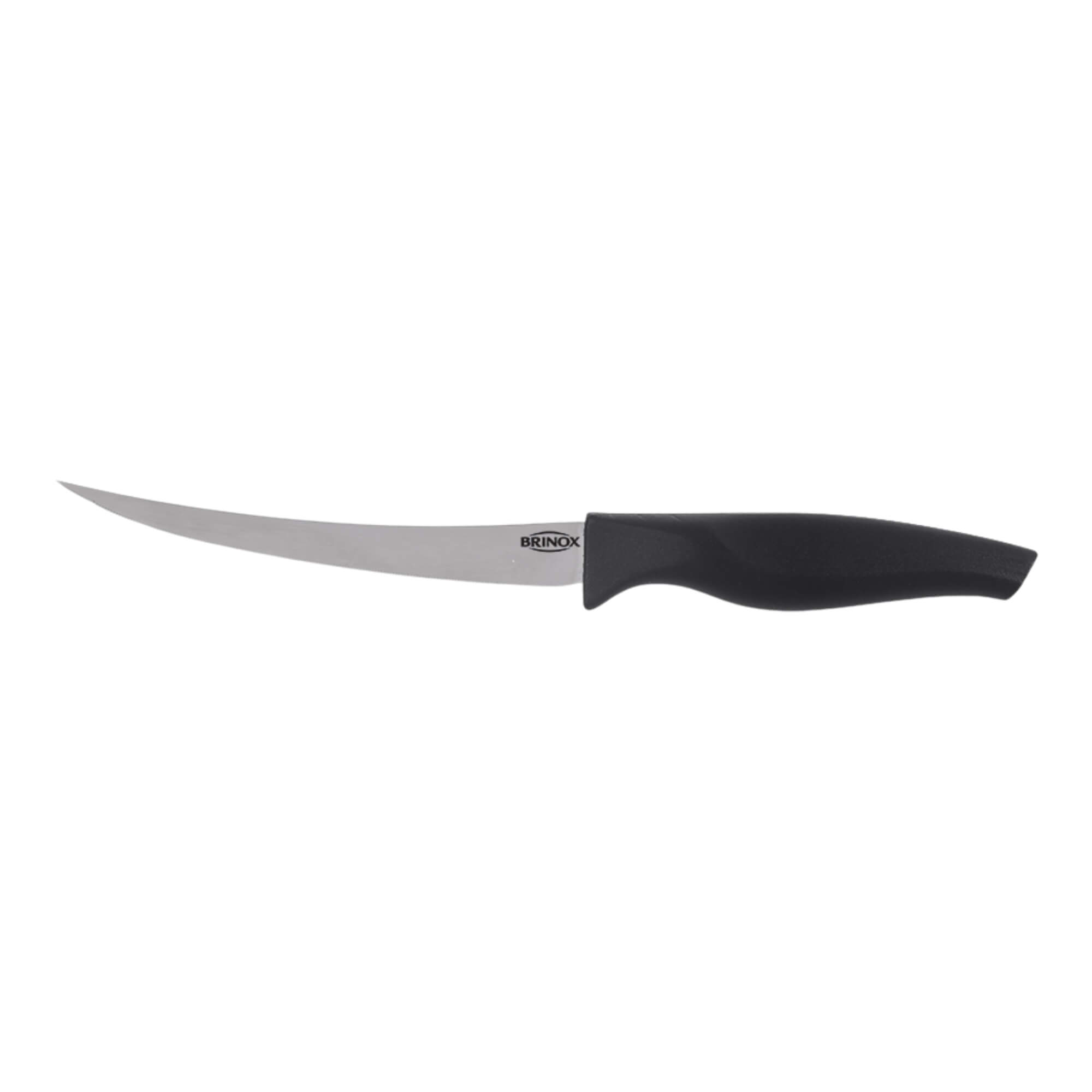 Faca para Tomate 5" lâmina aço inoxidável polido e temperado cabo preto Cross Brinox - 2556/314