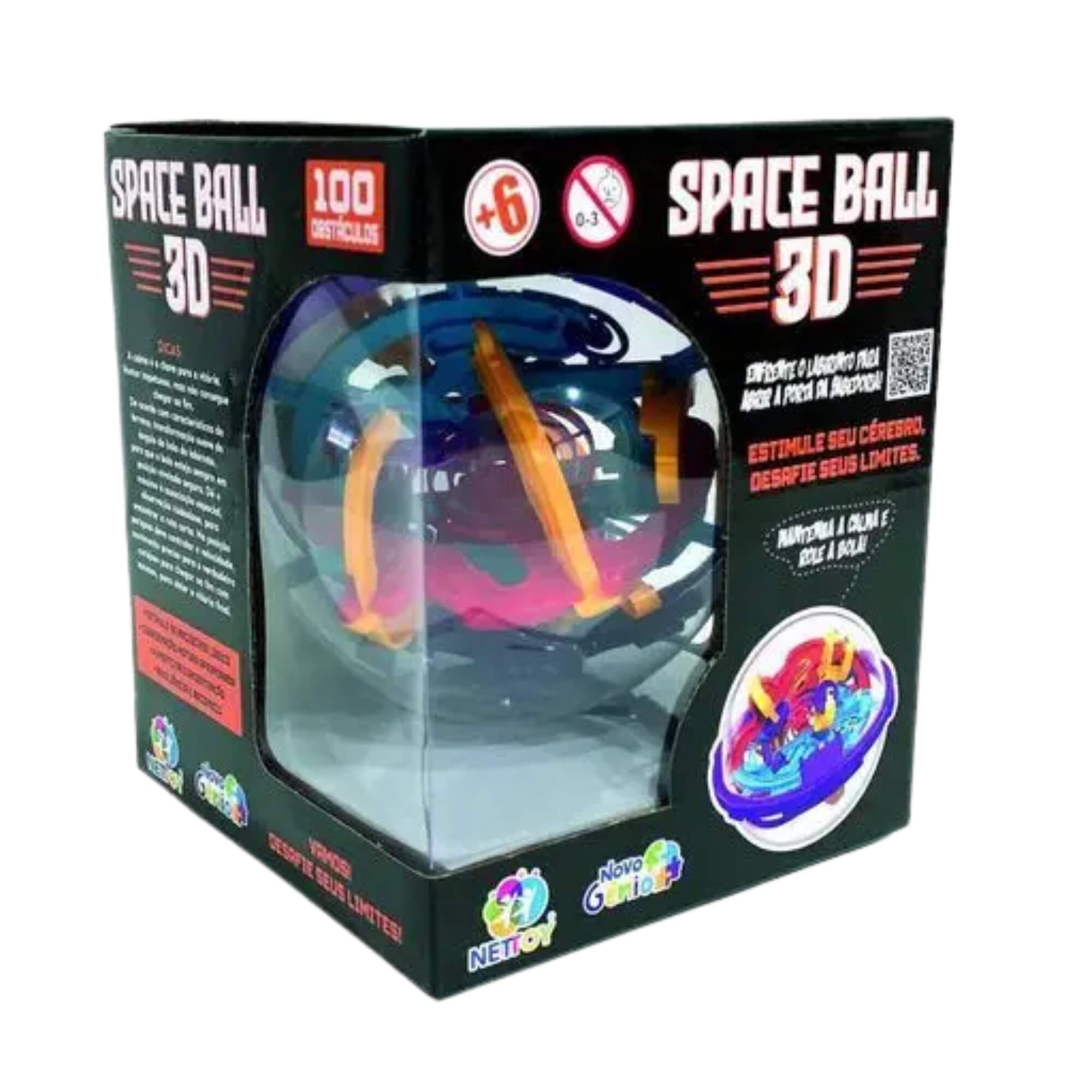 Brinquedo Infantil Desafio IQ Space Ball 3D Nettoy - 30190