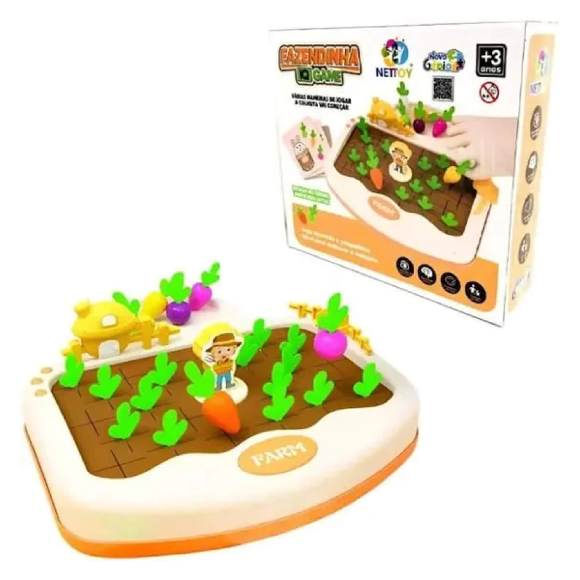 Brinquedo Infantil Desafio IQ Fazenda Nettoy - 40029