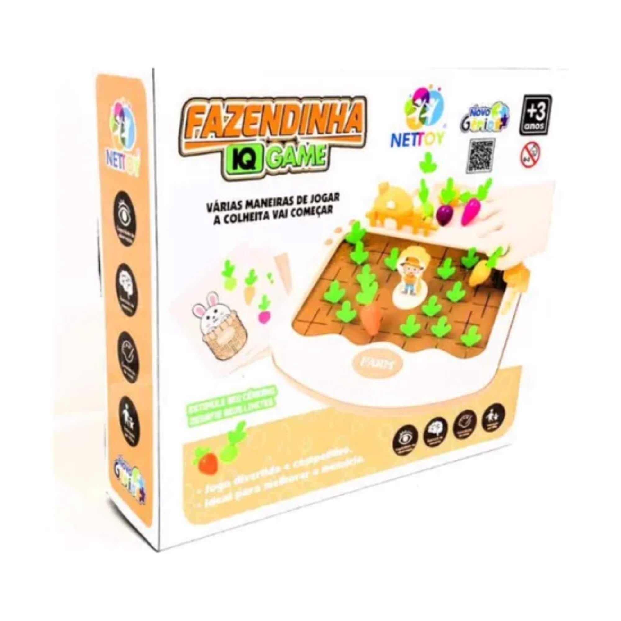Brinquedo Infantil Desafio IQ Fazenda Nettoy - 40029