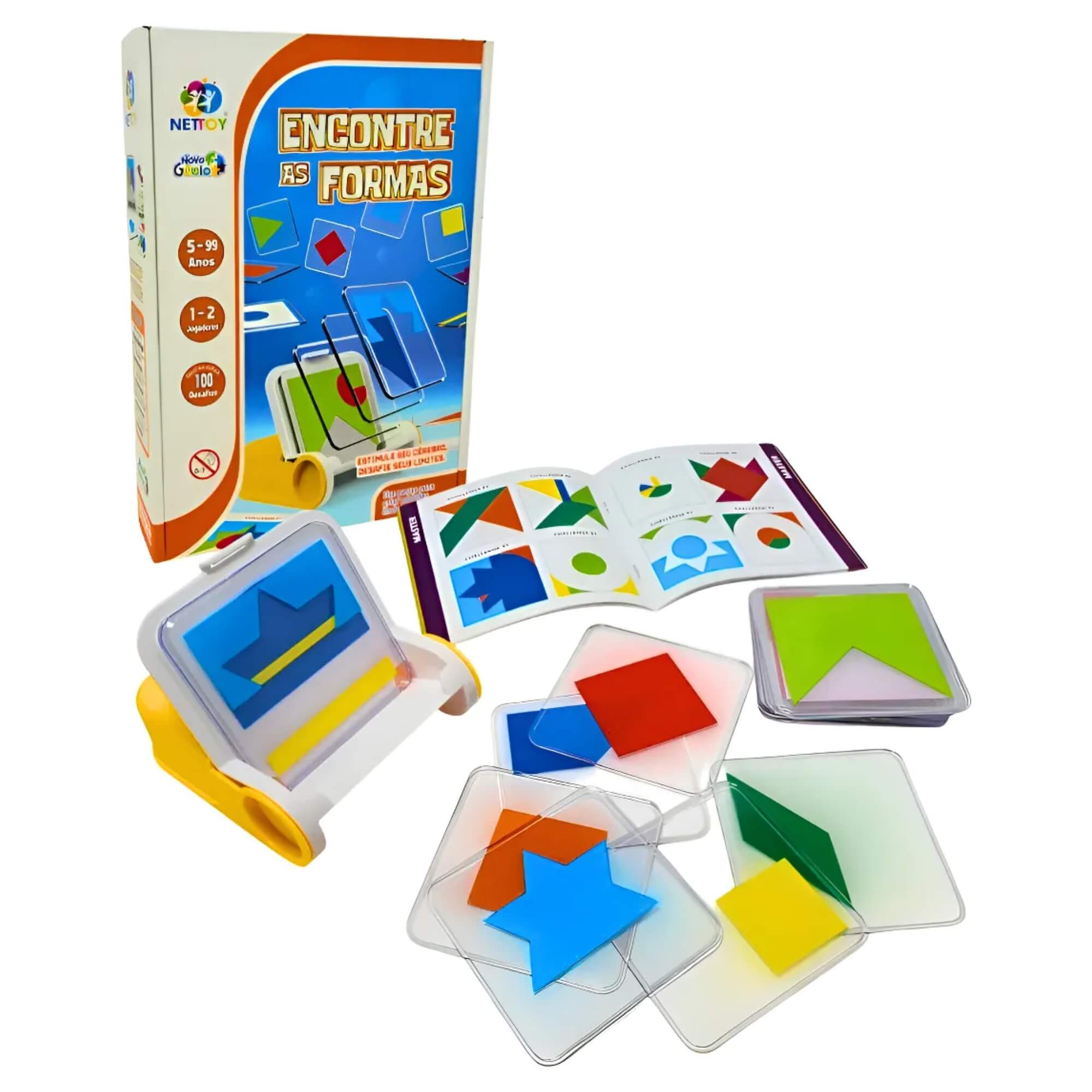 Jogo Educativo Desafio IQ Encontre as Formas Nettoy - 40112
