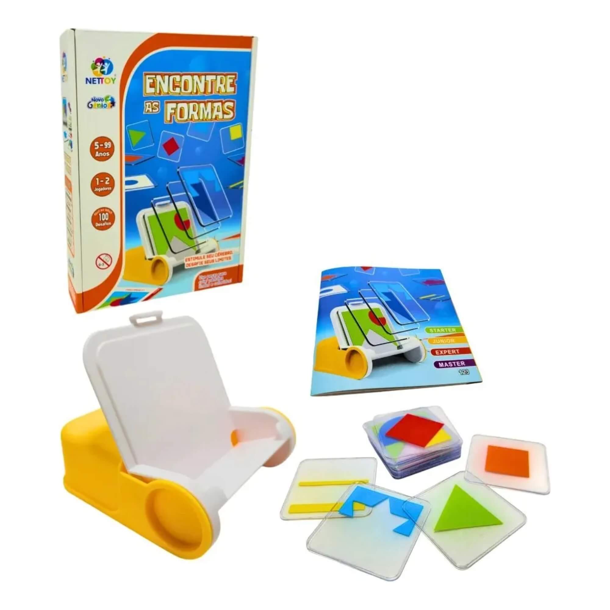 Jogo Educativo Desafio IQ Encontre as Formas Nettoy - 40112
