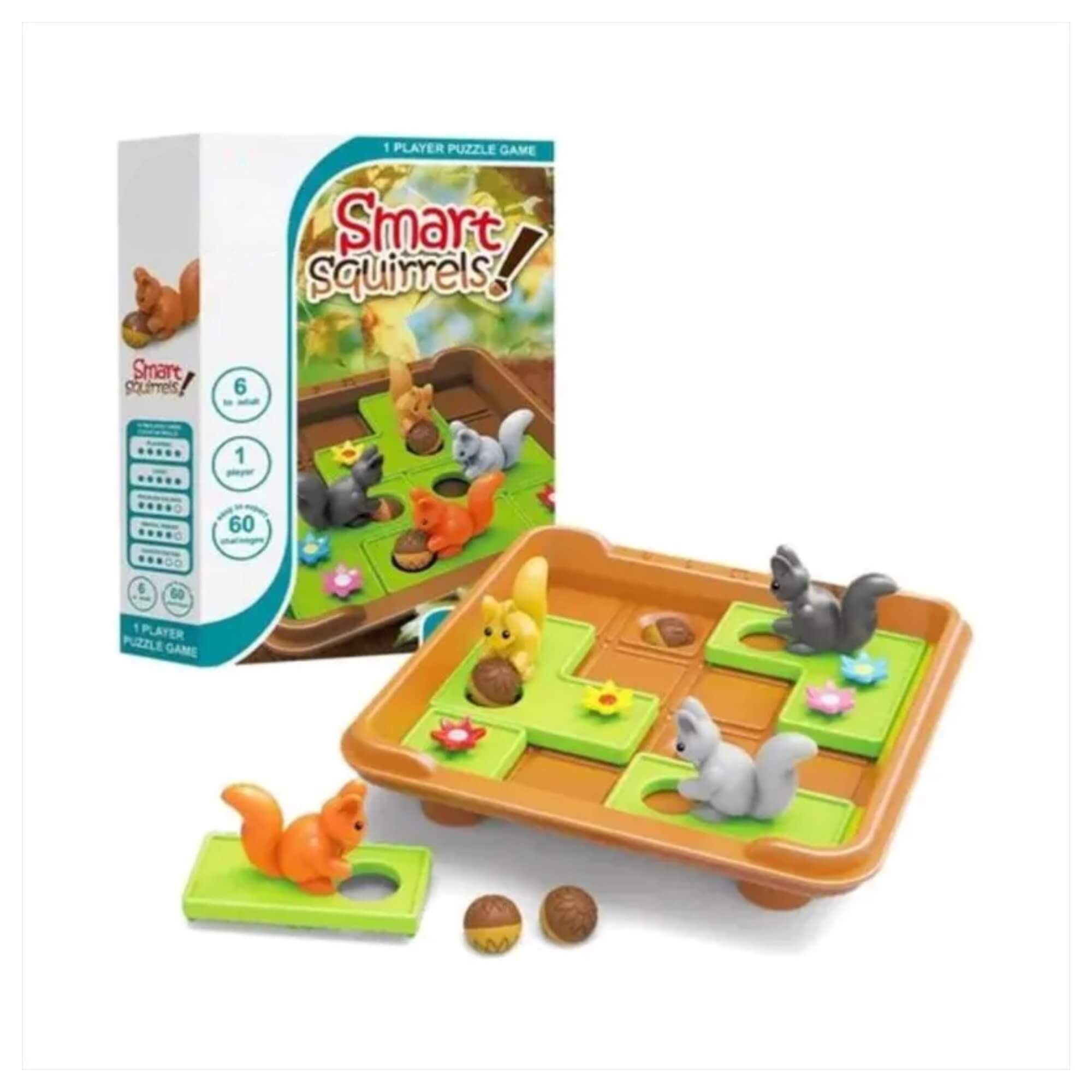 Brinquedo Infantil Desafio IQ Esquilos Inteligentes Nettoy - 40065