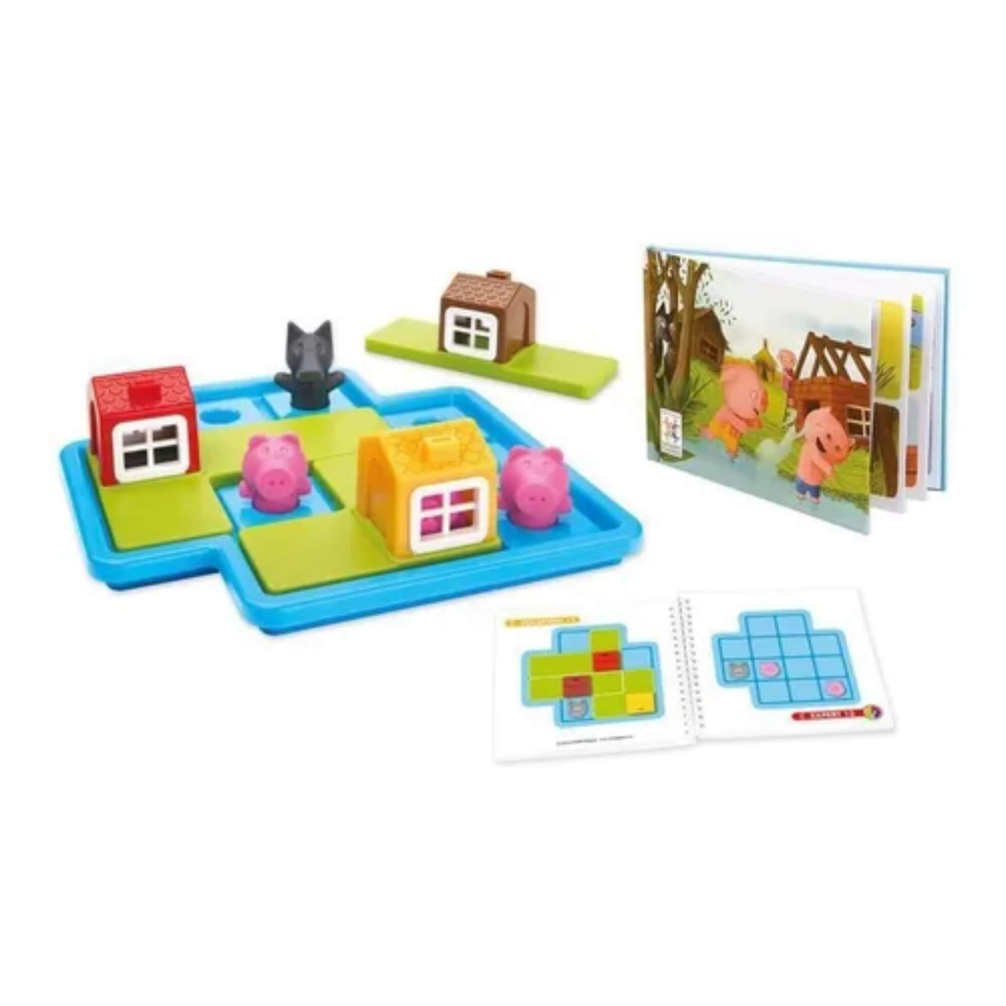Brinquedo Infantil Desafio IQ Três Porquinhos Nettoy - 40067