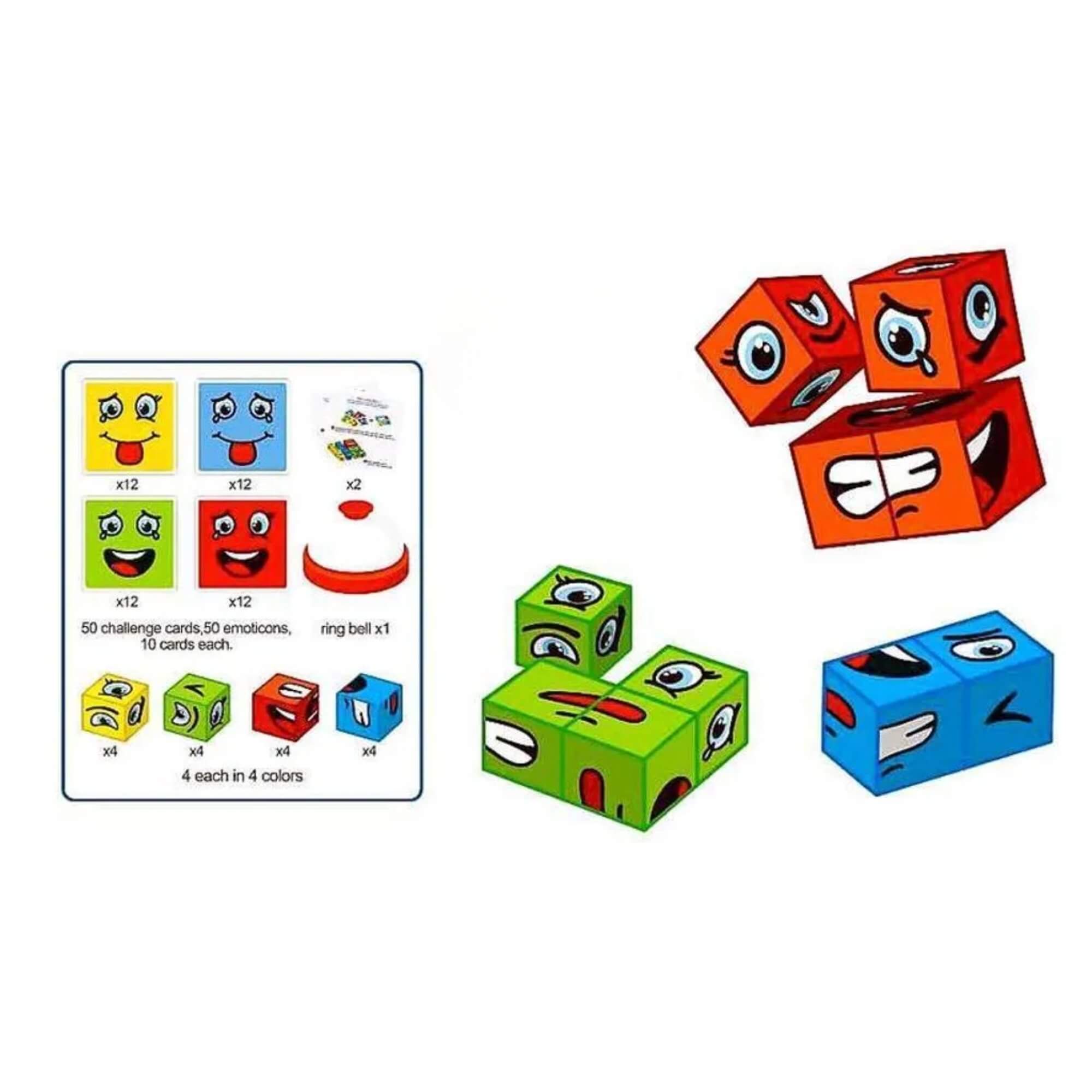 Brinquedo Infantil Jogo de Desafio Playcube Mude de Face Nettoy - 30191
