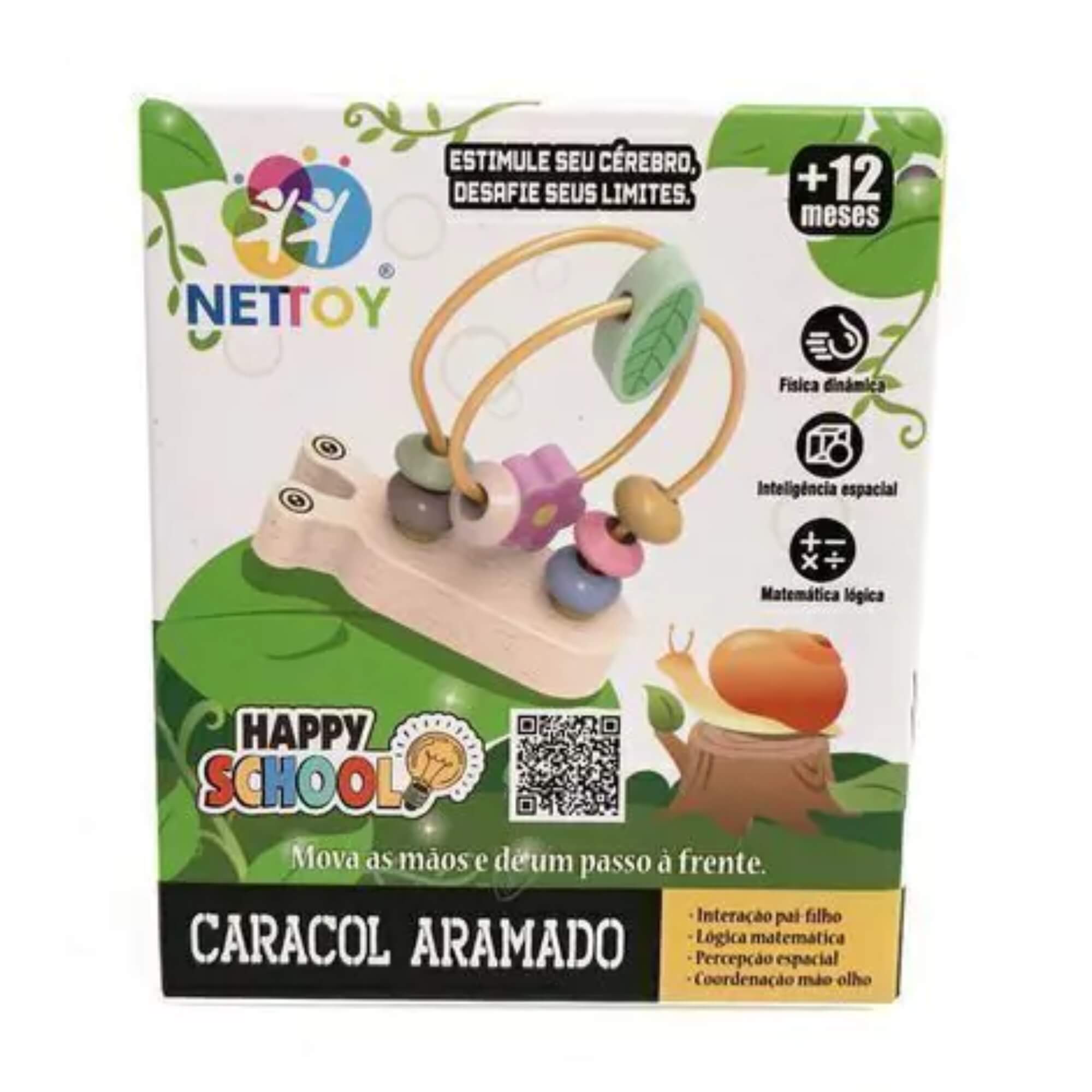 Brinquedo Infantil Happy School Caracol Aramado Nettoy - 40031