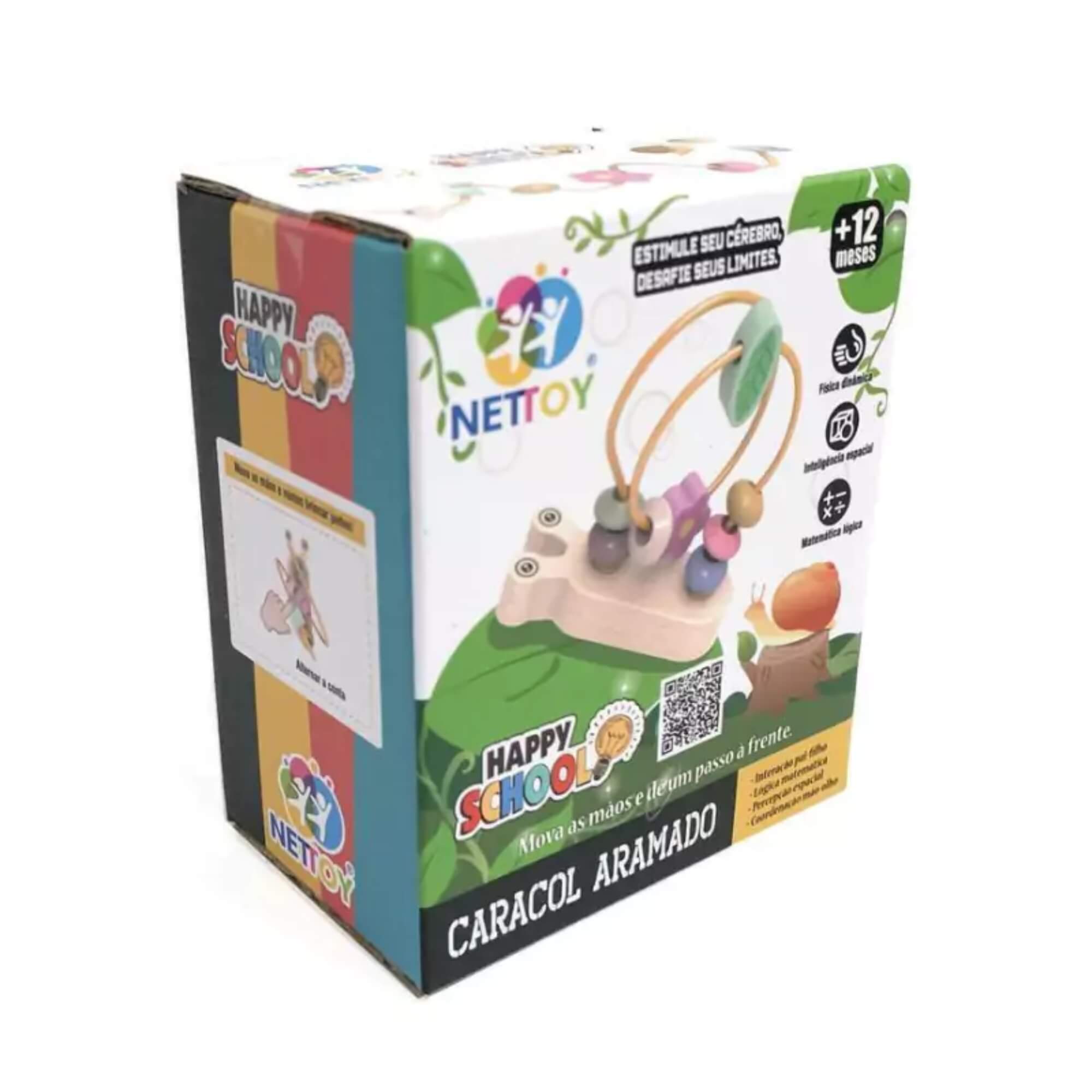 Brinquedo Infantil Happy School Caracol Aramado Nettoy - 40031