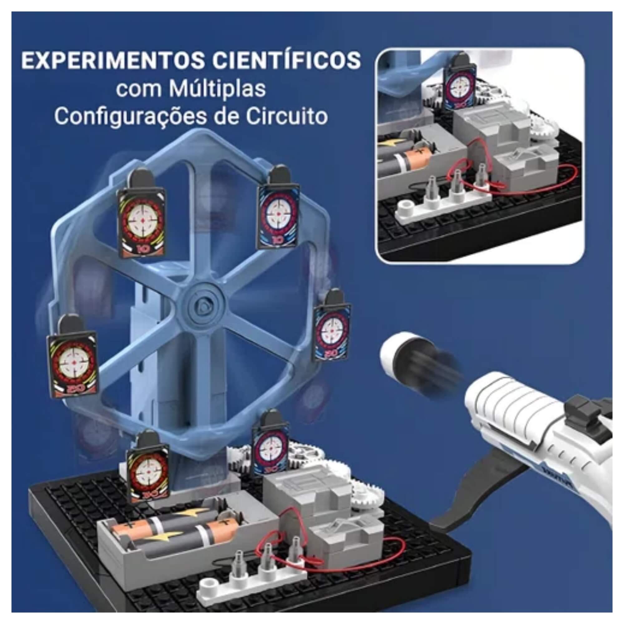 Brinquedo Infantil Experiência Novo Cientista Circuito Mec. Giratório c/Alvo Nettoy - 40091