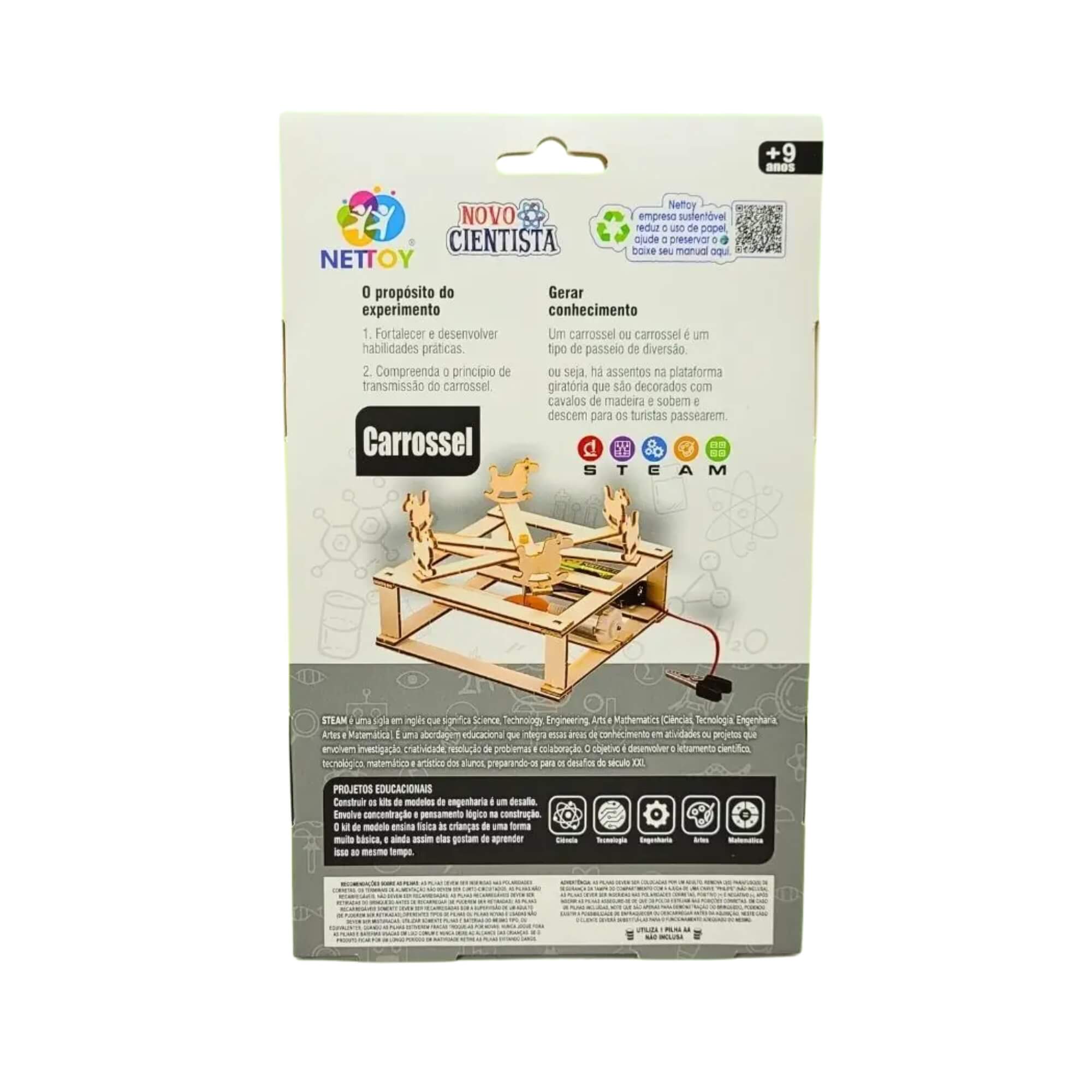 Brinquedo Infantil Experiência Novo Cientista Carrossel Nettoy - 40010