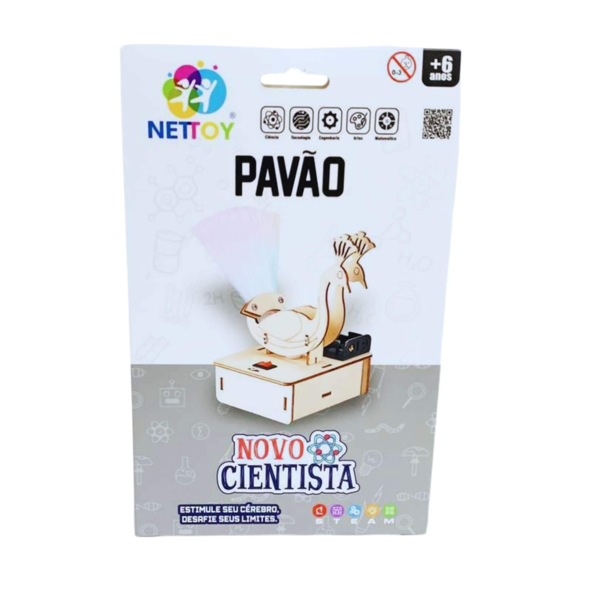 Brinquedo Infantil Experiência STEAM Novo Cientista Pavão Nettoy - 	40012