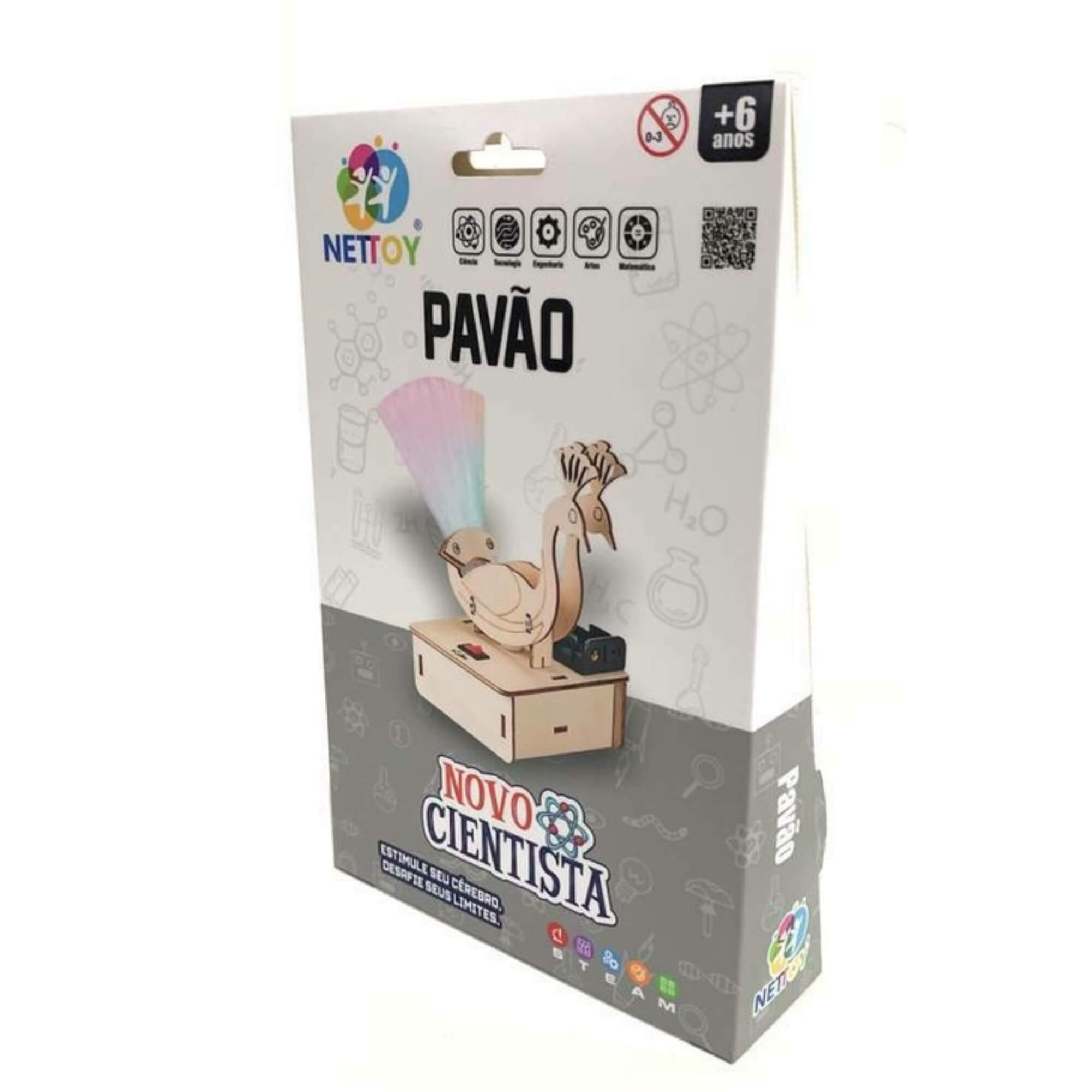 Brinquedo Infantil Experiência STEAM Novo Cientista Pavão Nettoy - 	40012