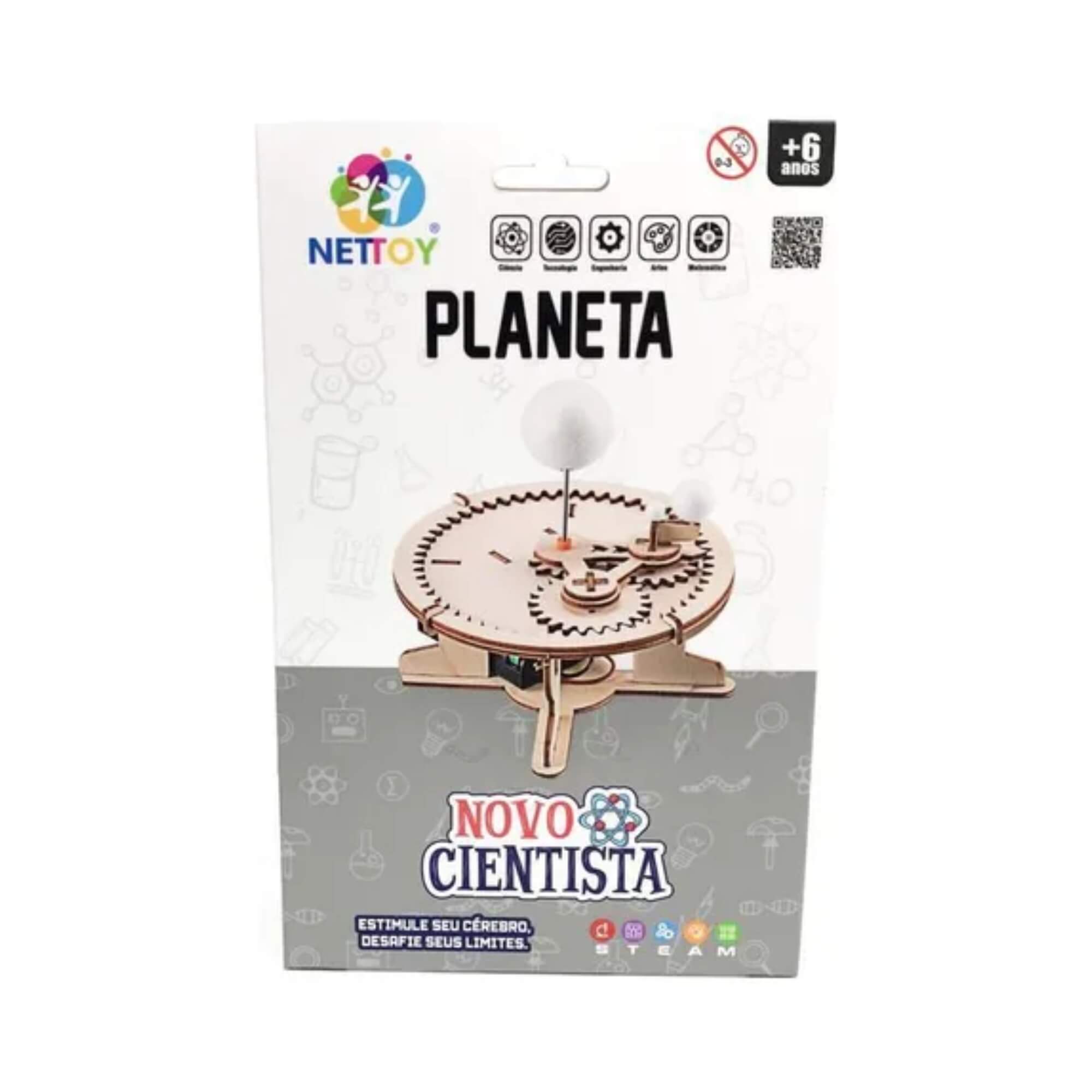 Brinquedo Infantil Experiência STEAM Novo Cientista Planeta Nettoy - 40020