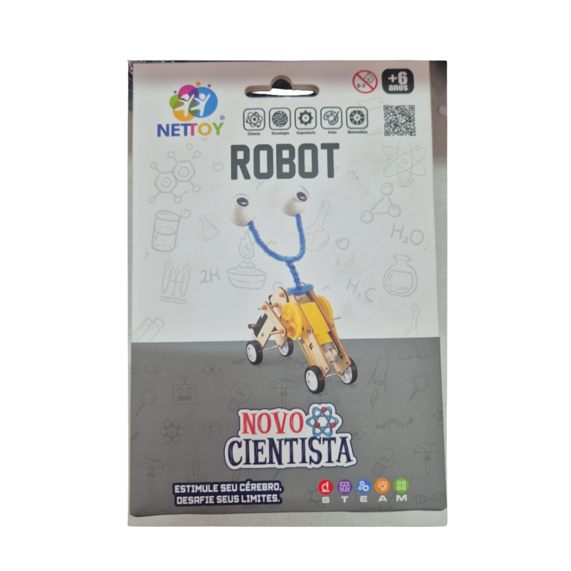 Brinquedo Infantil Experiência STEAM Novo Cientista Robot Nettoy - 40100