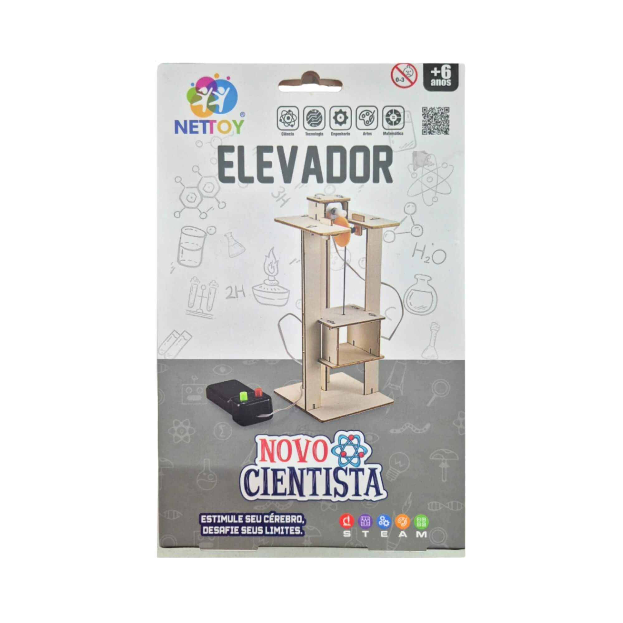 Brinquedo Infantil Experiência STEAM Novo Cientista Elevador Nettoy - 40016