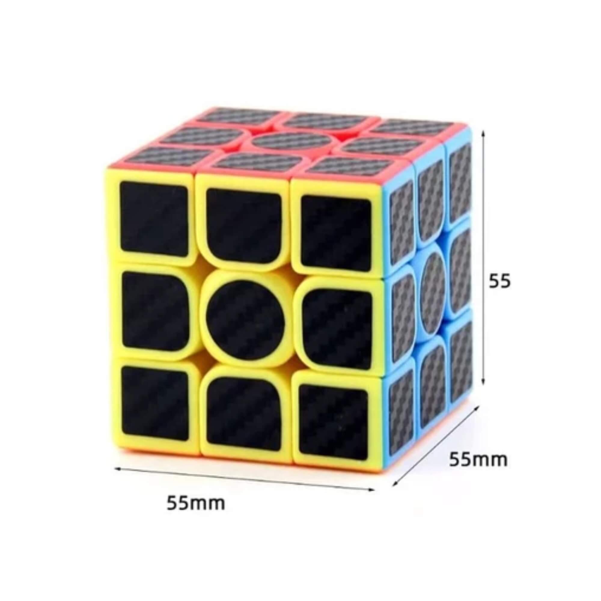 Brinquedo Infantil Cubo Mágico Carbono Antid. Playcube 3x3x3 Profissional Nettoy - NET1840