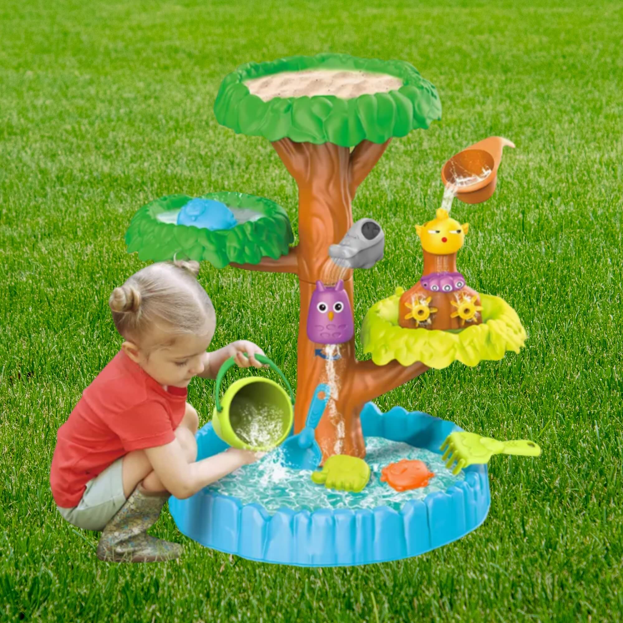 Brinquedo Infantil Mesa de Água Árvore Divertida 19 Peças Xalingo - 95960
