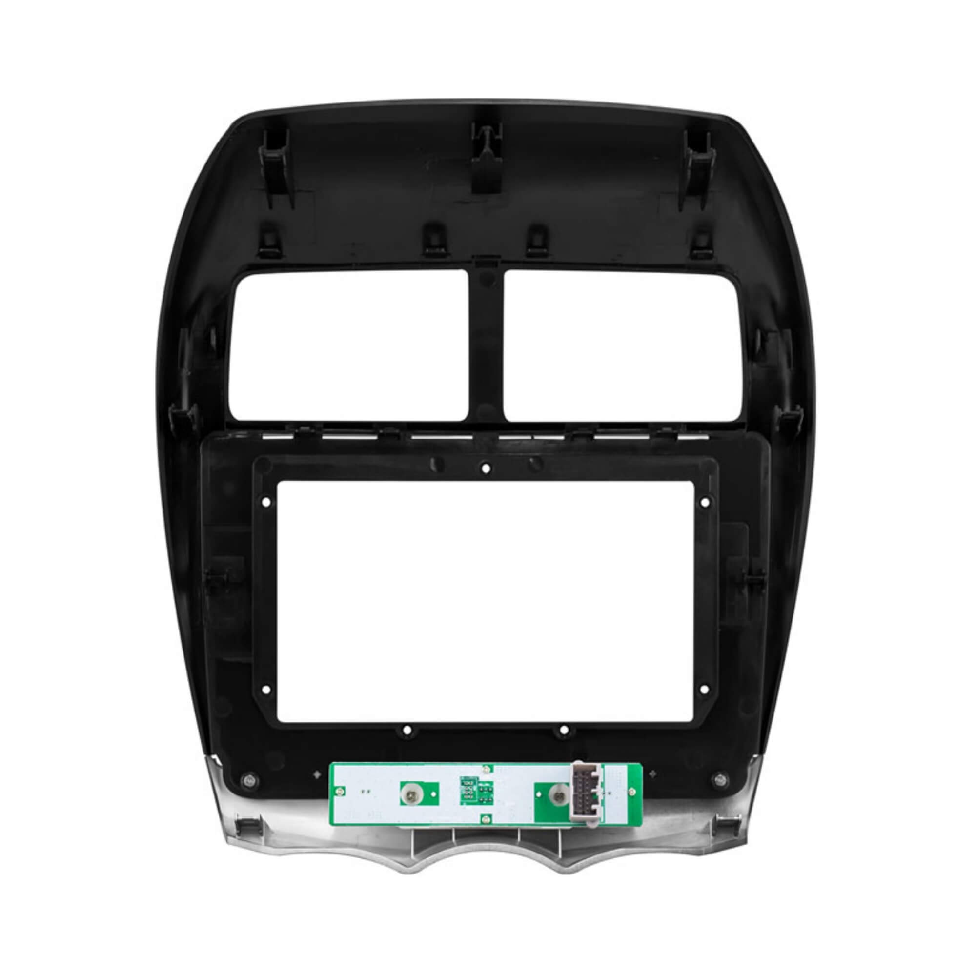 COMP Moldura 10" Polegadas Preta compatível com Mitsubishi ASX 2010 a 2020 + Redutor 9"