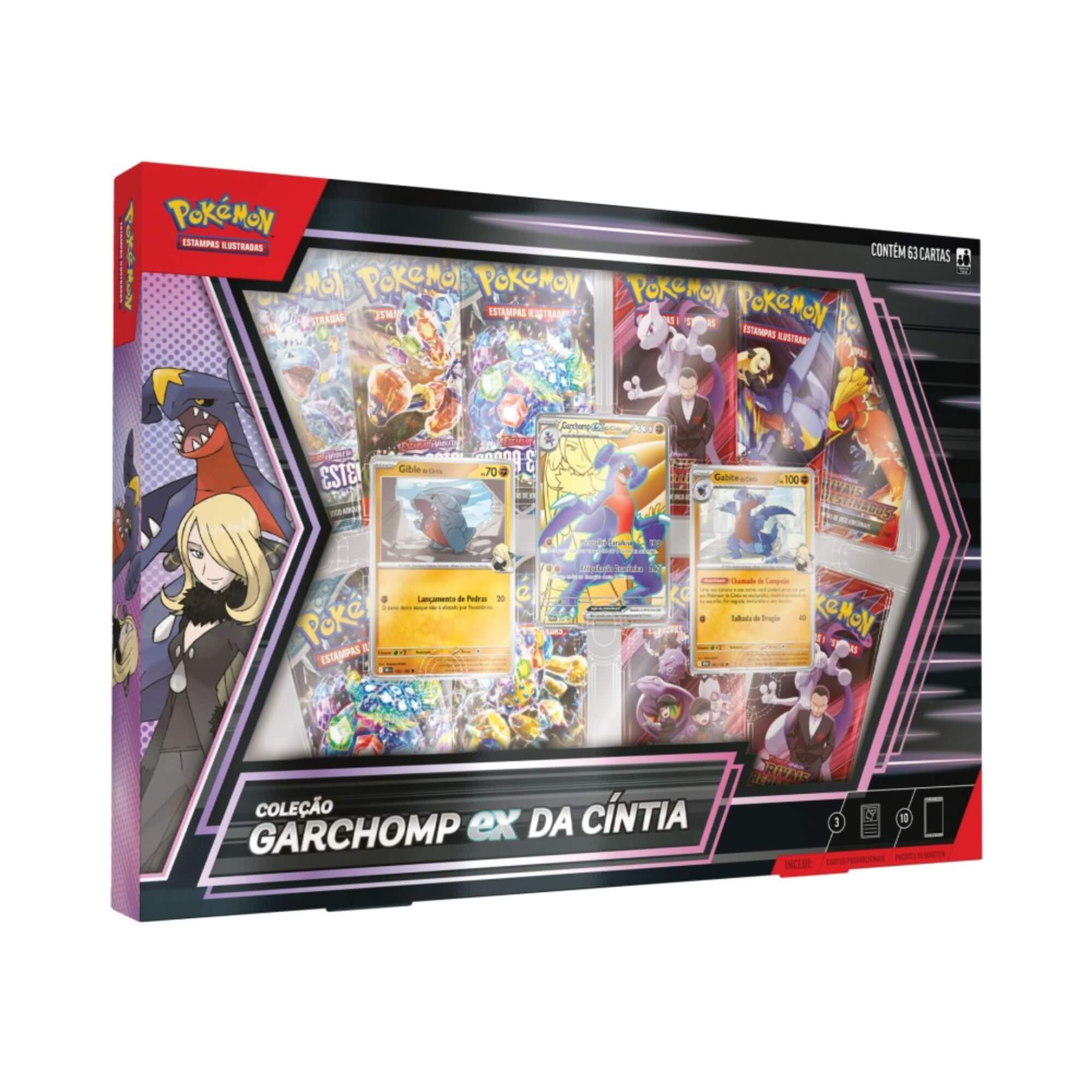 Box Pokémon Coleção Garchomp EX da Cíntia Copag - 35573
