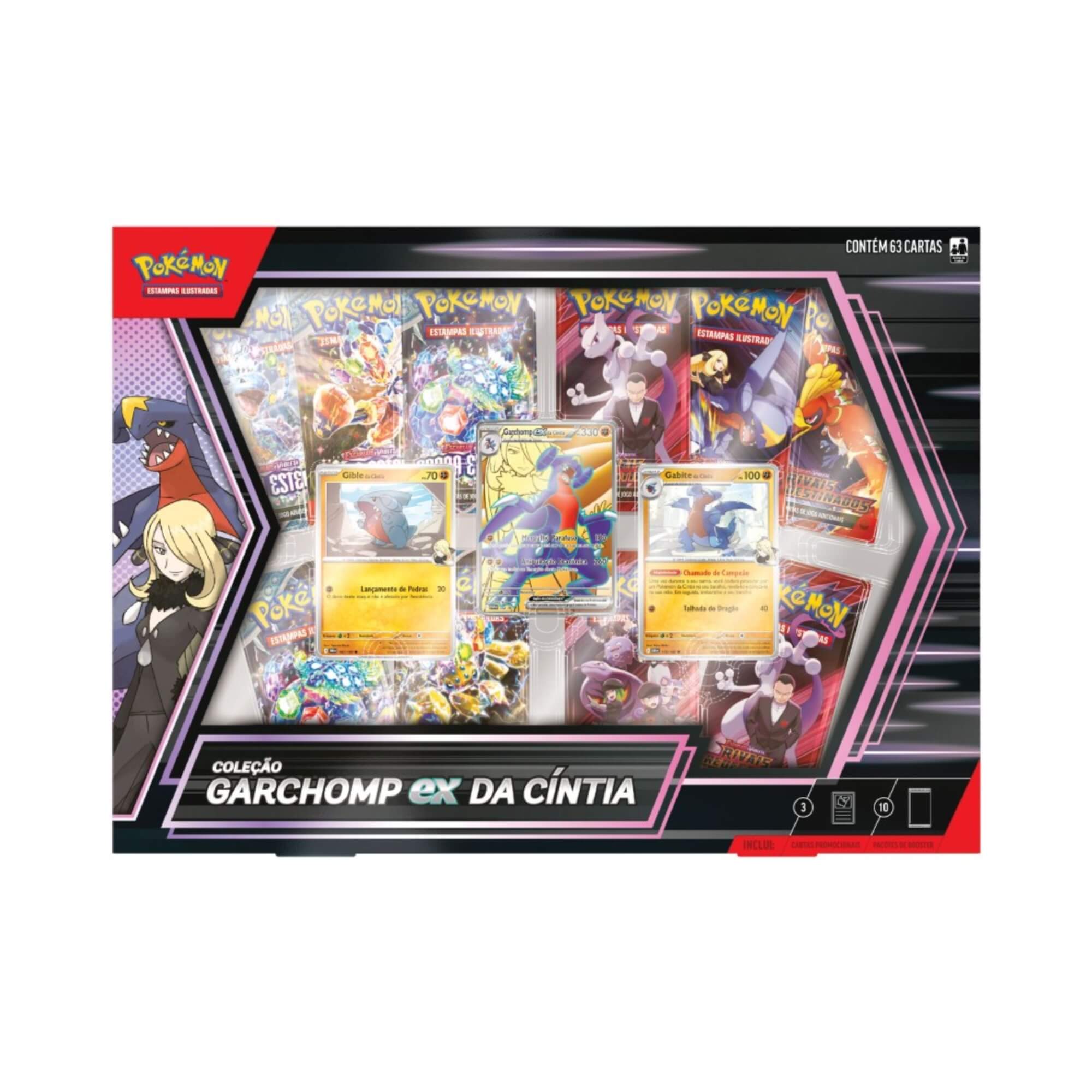 Box Pokémon Coleção Garchomp EX da Cíntia Copag - 35573