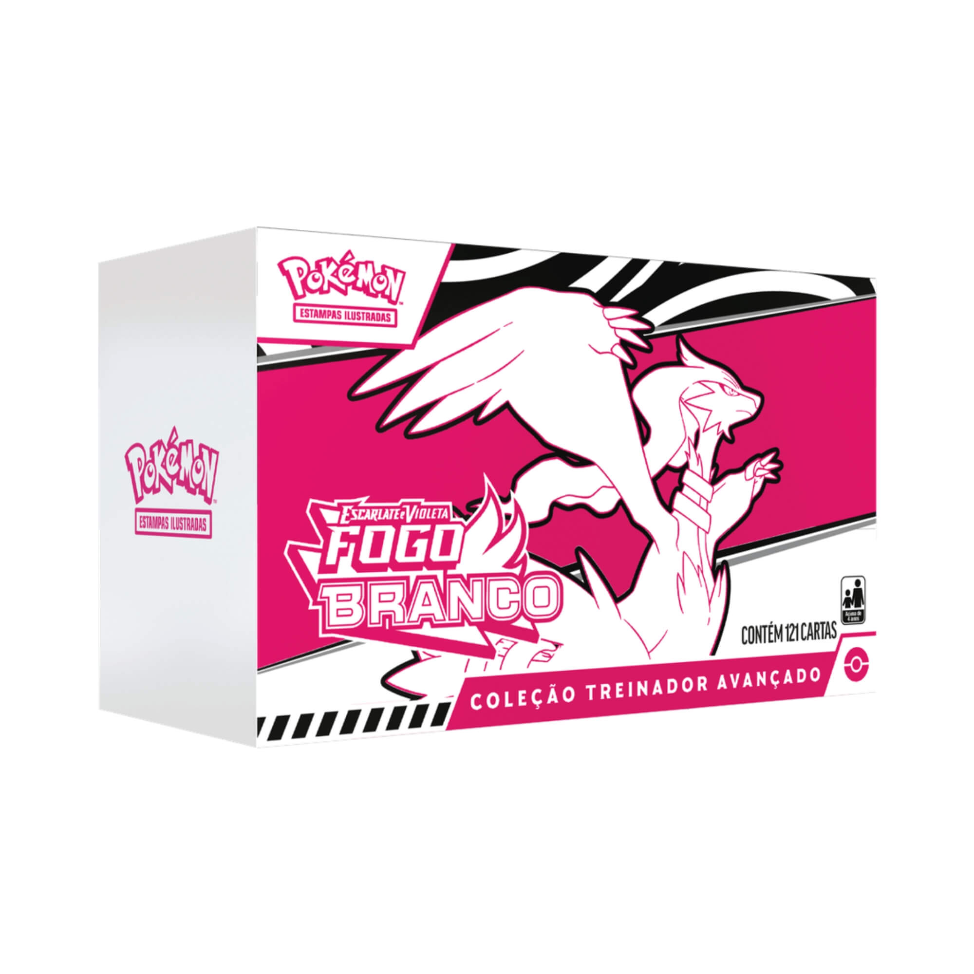 Box Treinador Avançado Pokémon EV10.5 Fogo Branco Copag - 35901