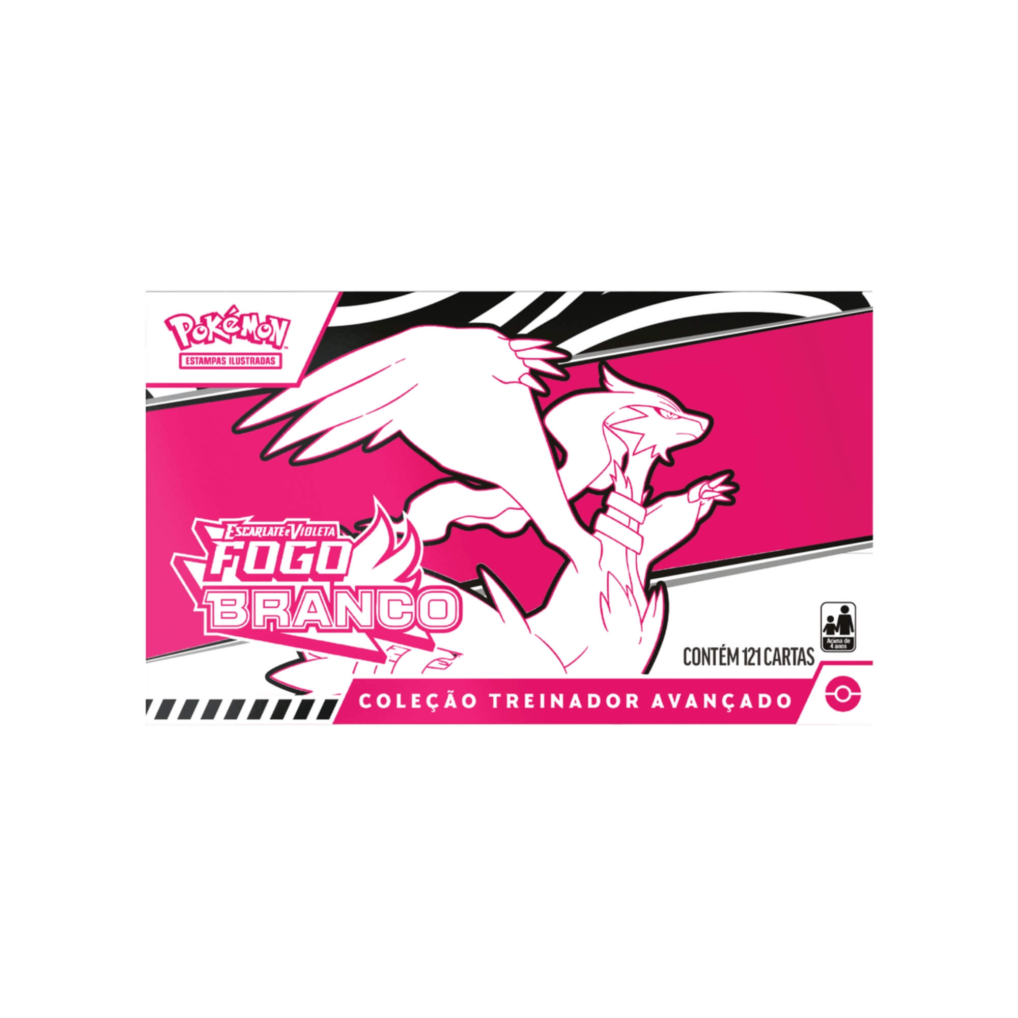 Box Treinador Avançado Pokémon EV10.5 Fogo Branco Copag - 35901