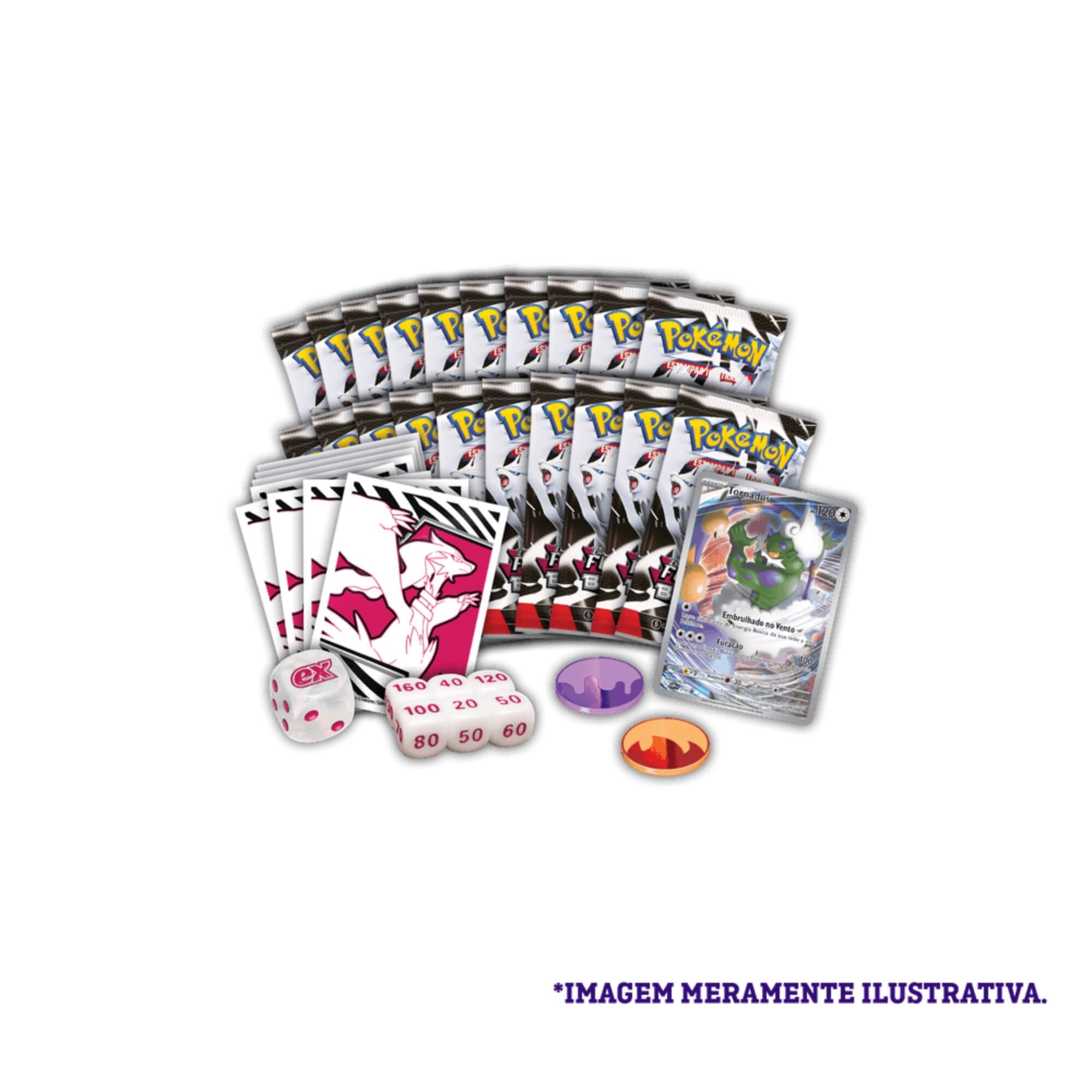 Box Treinador Avançado Pokémon EV10.5 Fogo Branco Copag - 35901