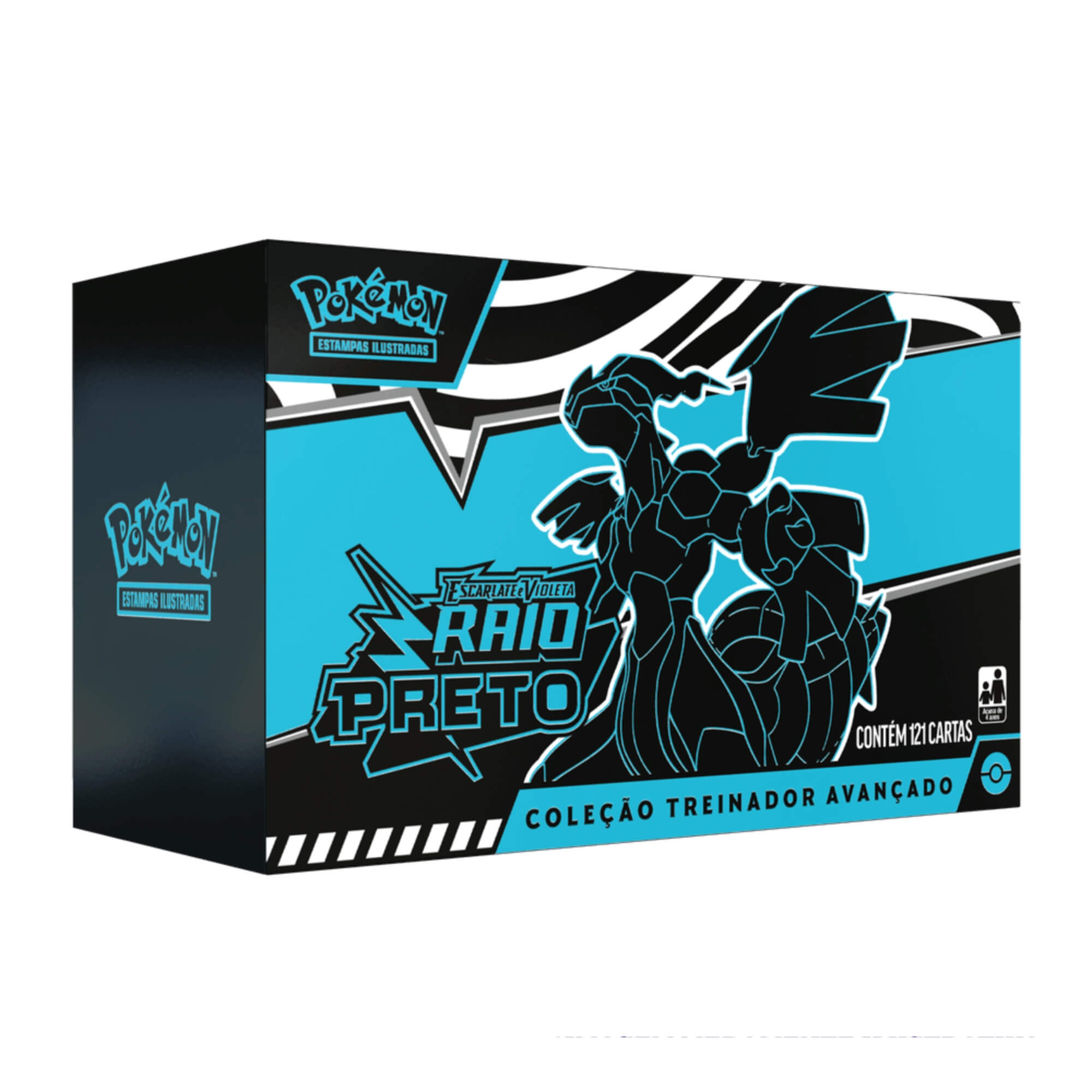 Box Treinador Avançado Pokémon EV10.5 Raio Preto Copag - 35903