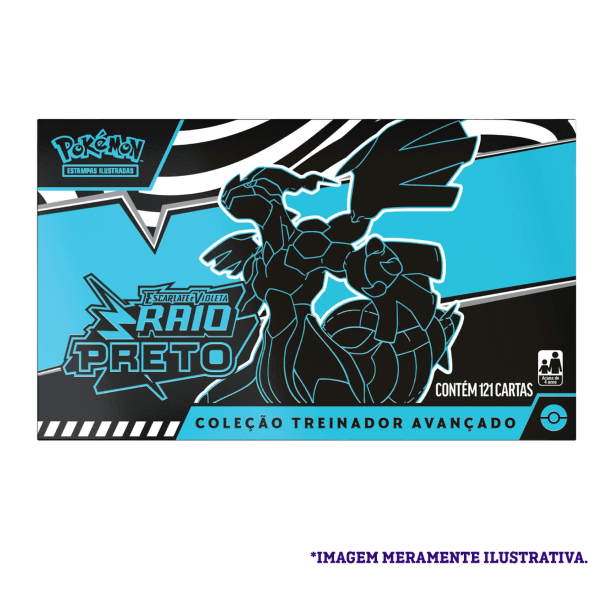 Box Treinador Avançado Pokémon EV10.5 Raio Preto Copag - 35903