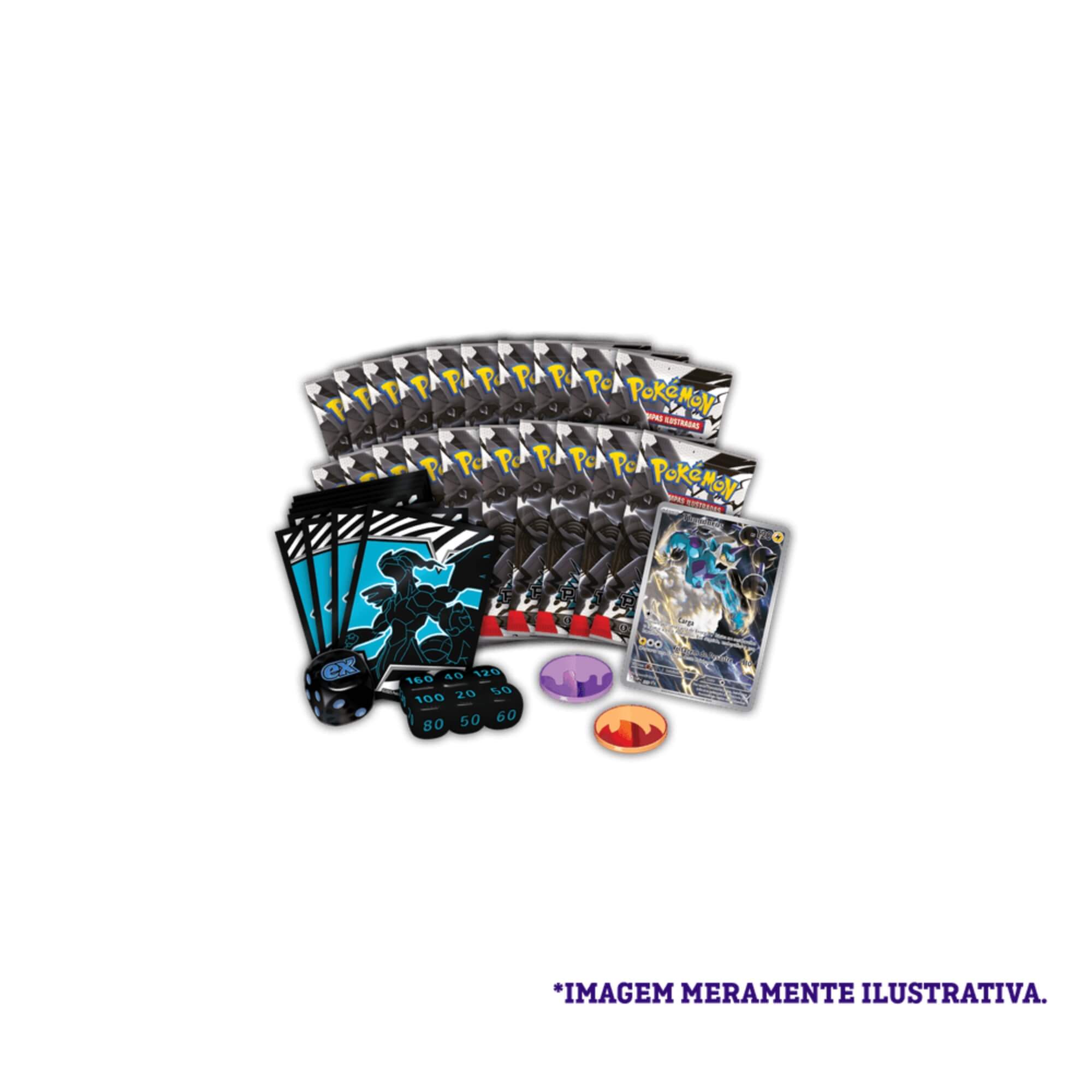 Box Treinador Avançado Pokémon EV10.5 Raio Preto Copag - 35903