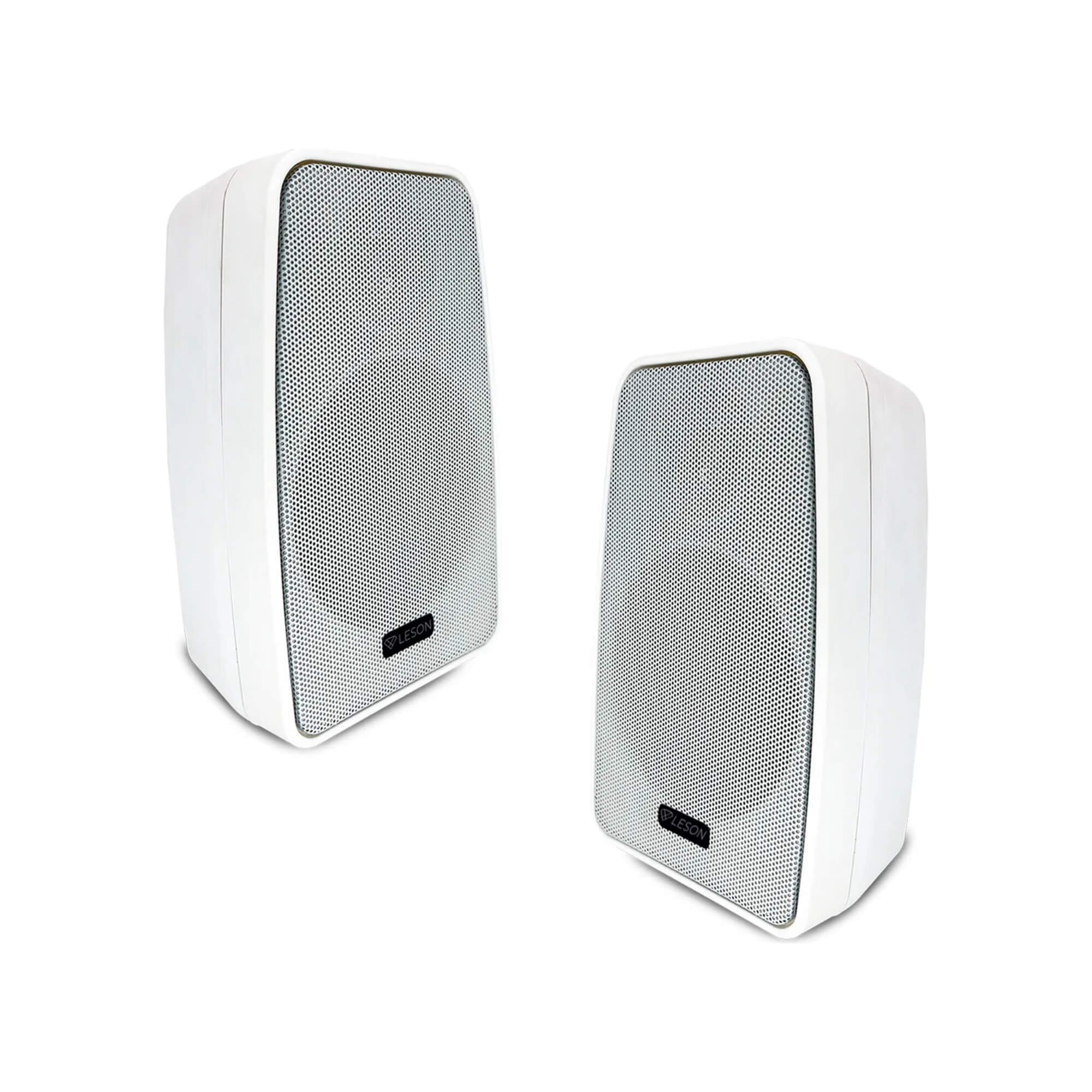 Par de Caixas Som Ambiente Resistente Água 140w 8Ohms Branca Leson - 2LSA74CXB