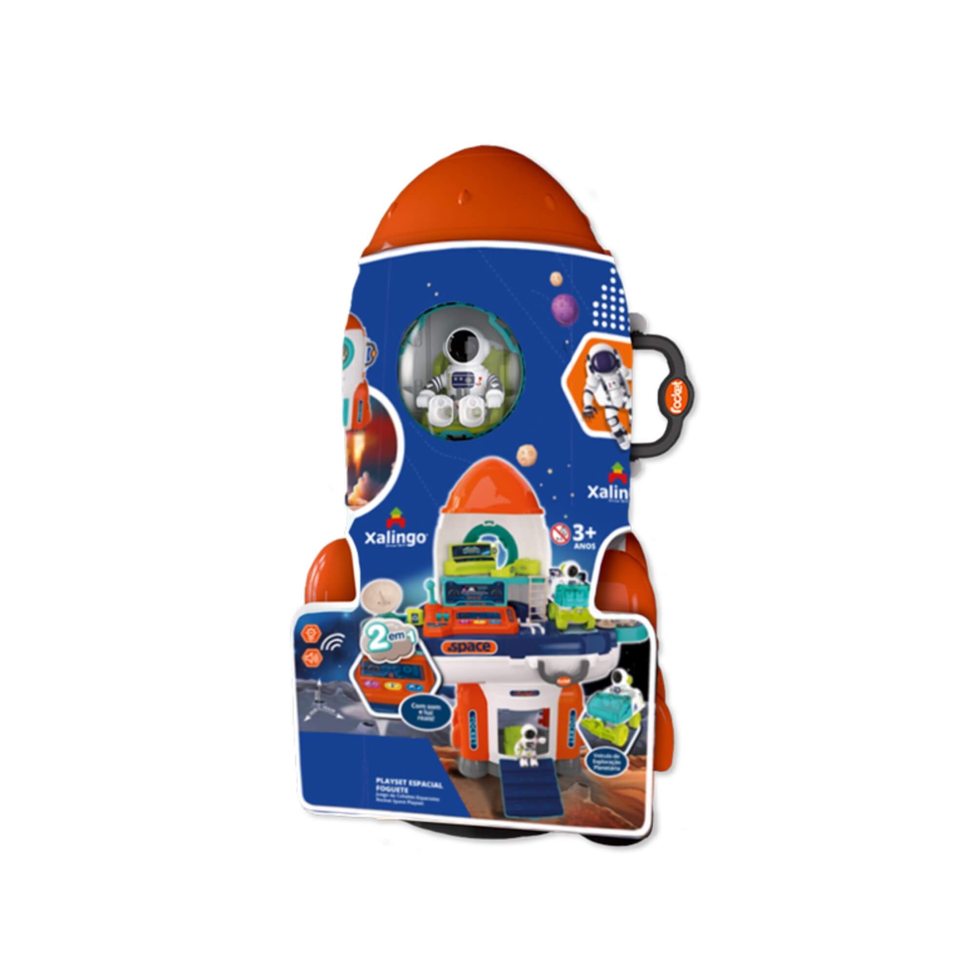 Brinquedo Infantil Playset Espacial Foguete Xalingo - 04160