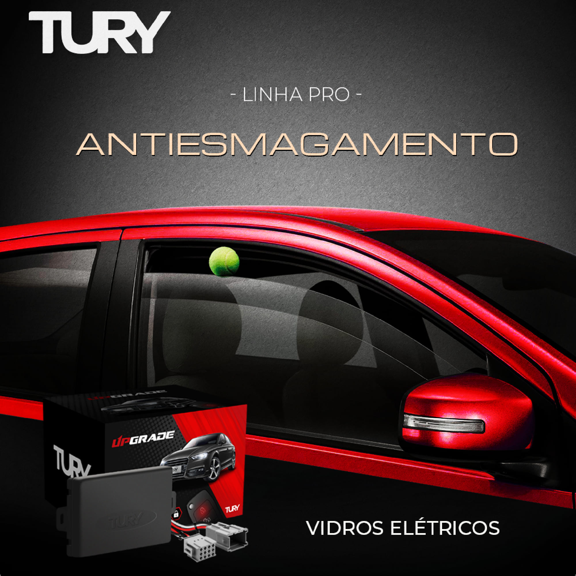 COMP Kit Módulo de Vidro Sentra 2010 Até 2013 + Retrovisores + Teto Solar