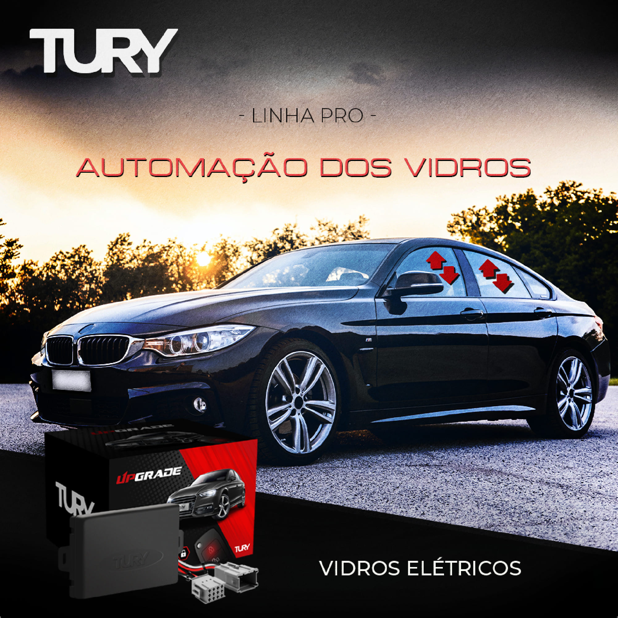 COMP Kit Módulo de Vidro Sentra 2010 Até 2013 + Retrovisores + Teto Solar