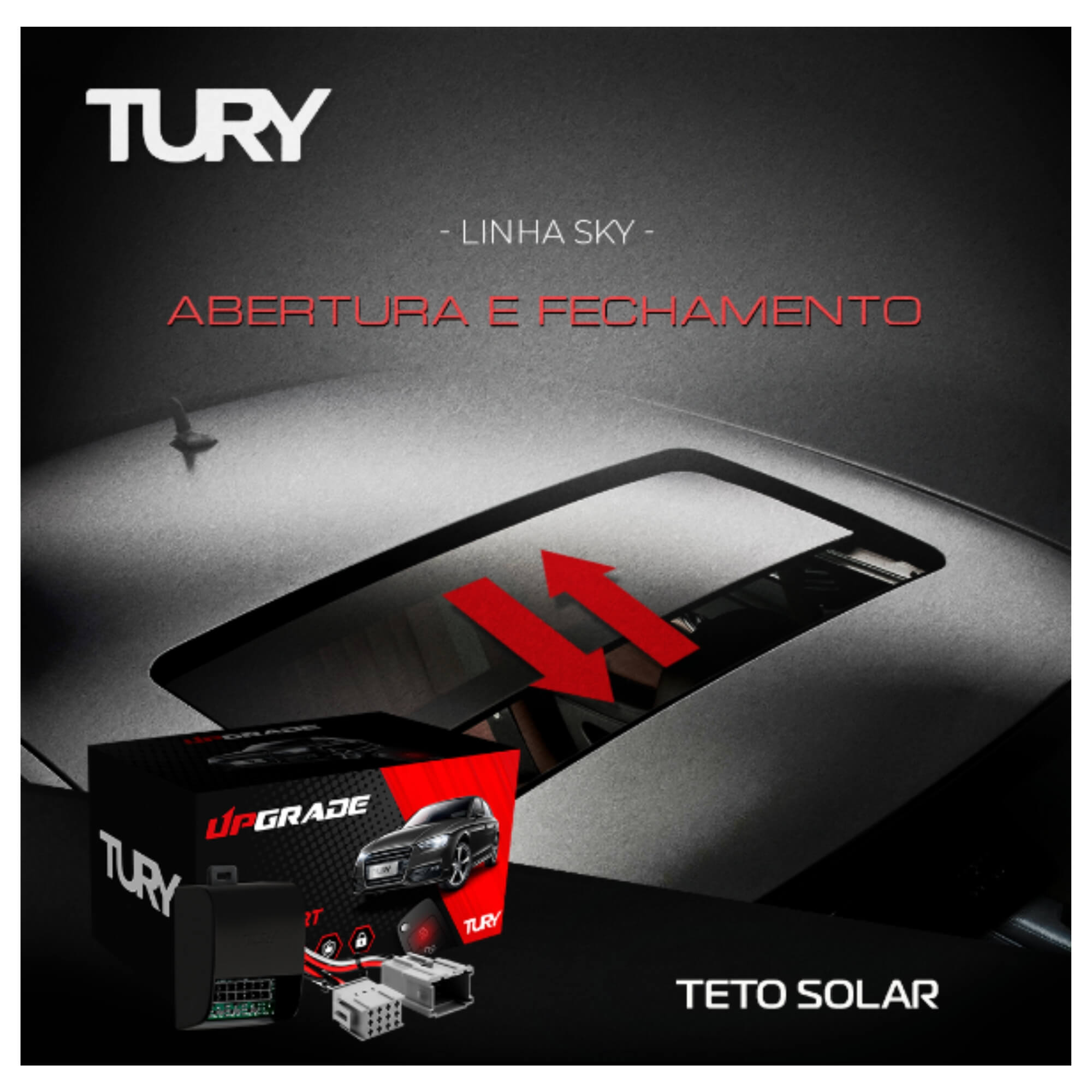 Módulo Automação Teto Solar Tury - SKY2.2AJ