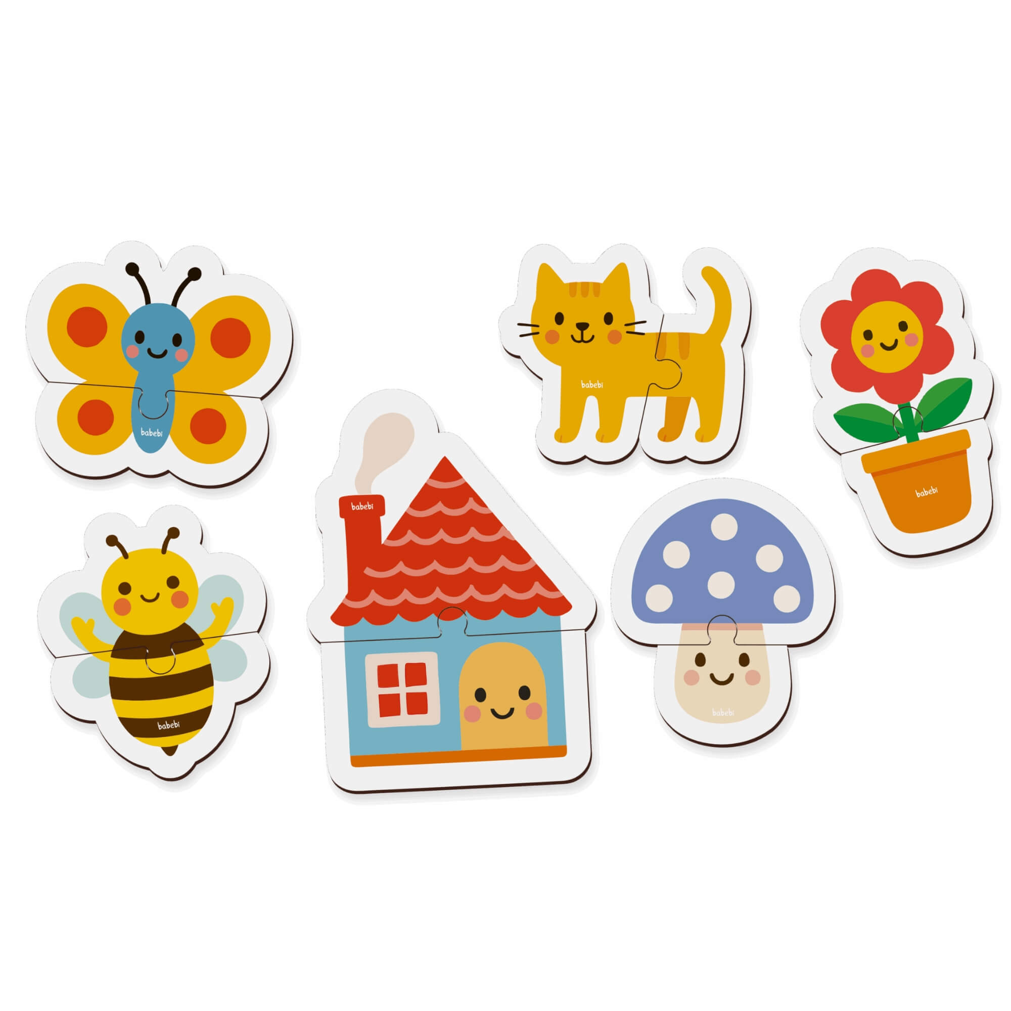Brinquedo Infantil Primeiro Quebra-Cabeça Jardim Babebi - 7078