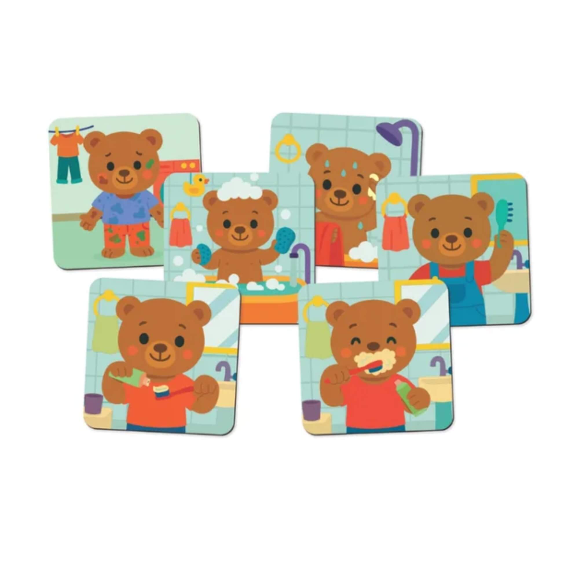 Brinquedo Infantil Sequência Dia a Dia do Ursinho Babebi - 7085