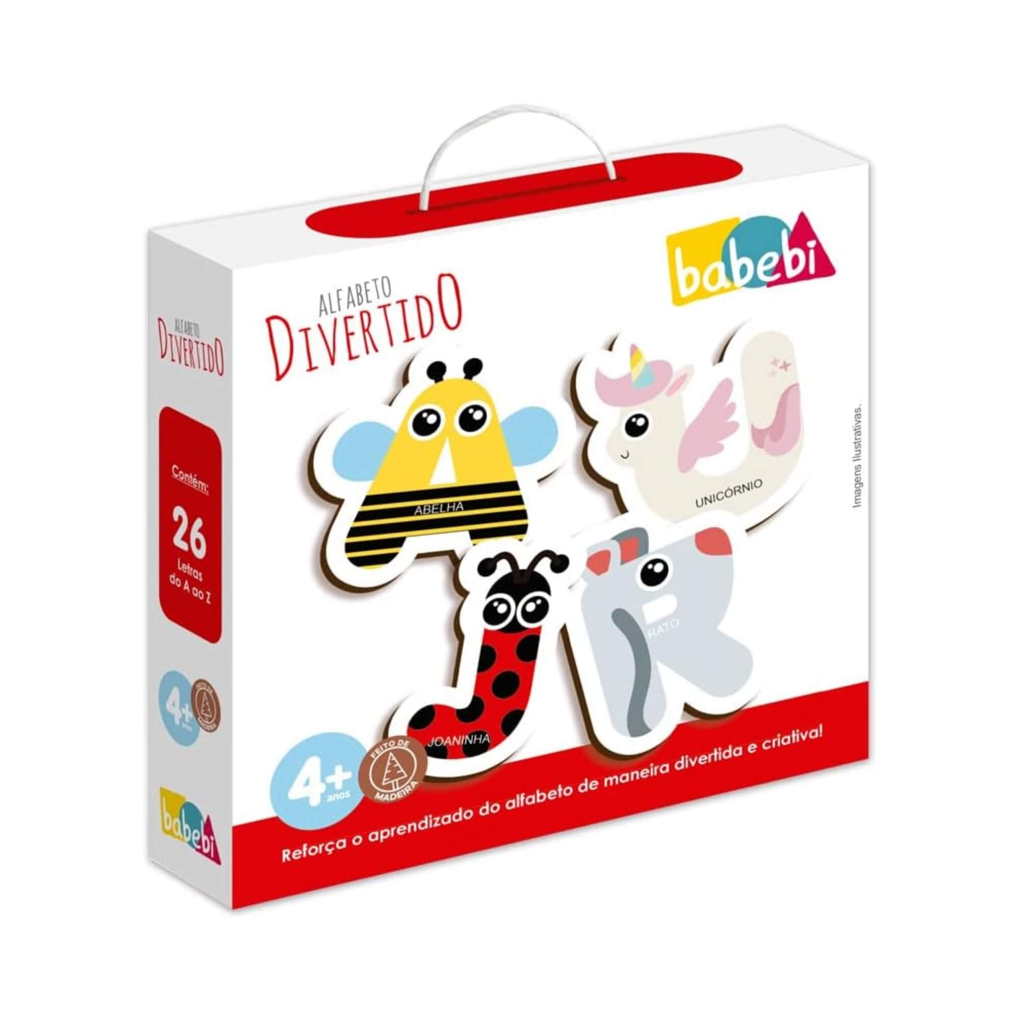 Brinquedo Infantil Educativo Alfabeto Divertido Babebi - 6019