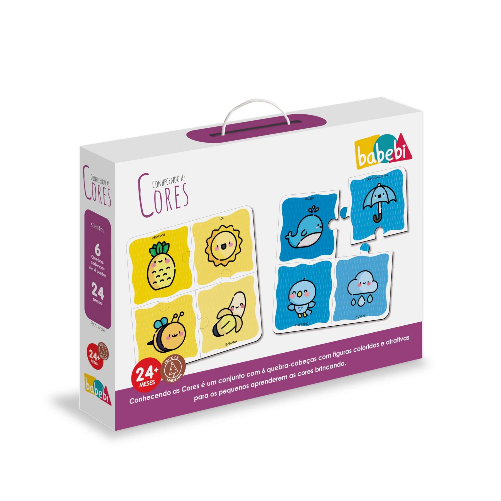 Brinquedo Infantil Conhecendo as Cores Babebi - 6038