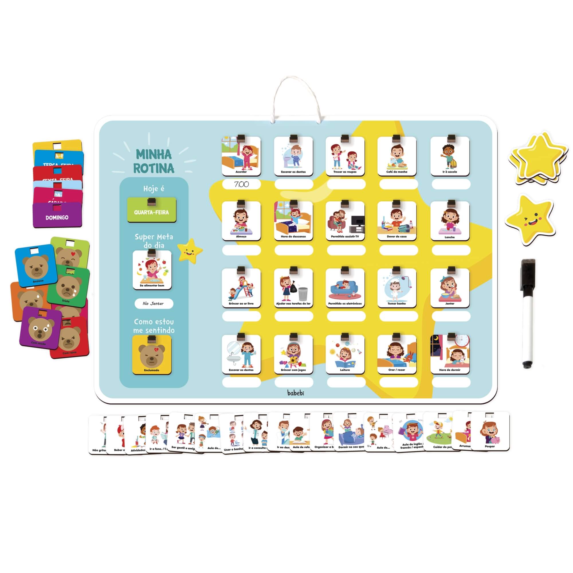 Brinquedo Infantil Minha Rotina Estrelinhas Babebi - 6063