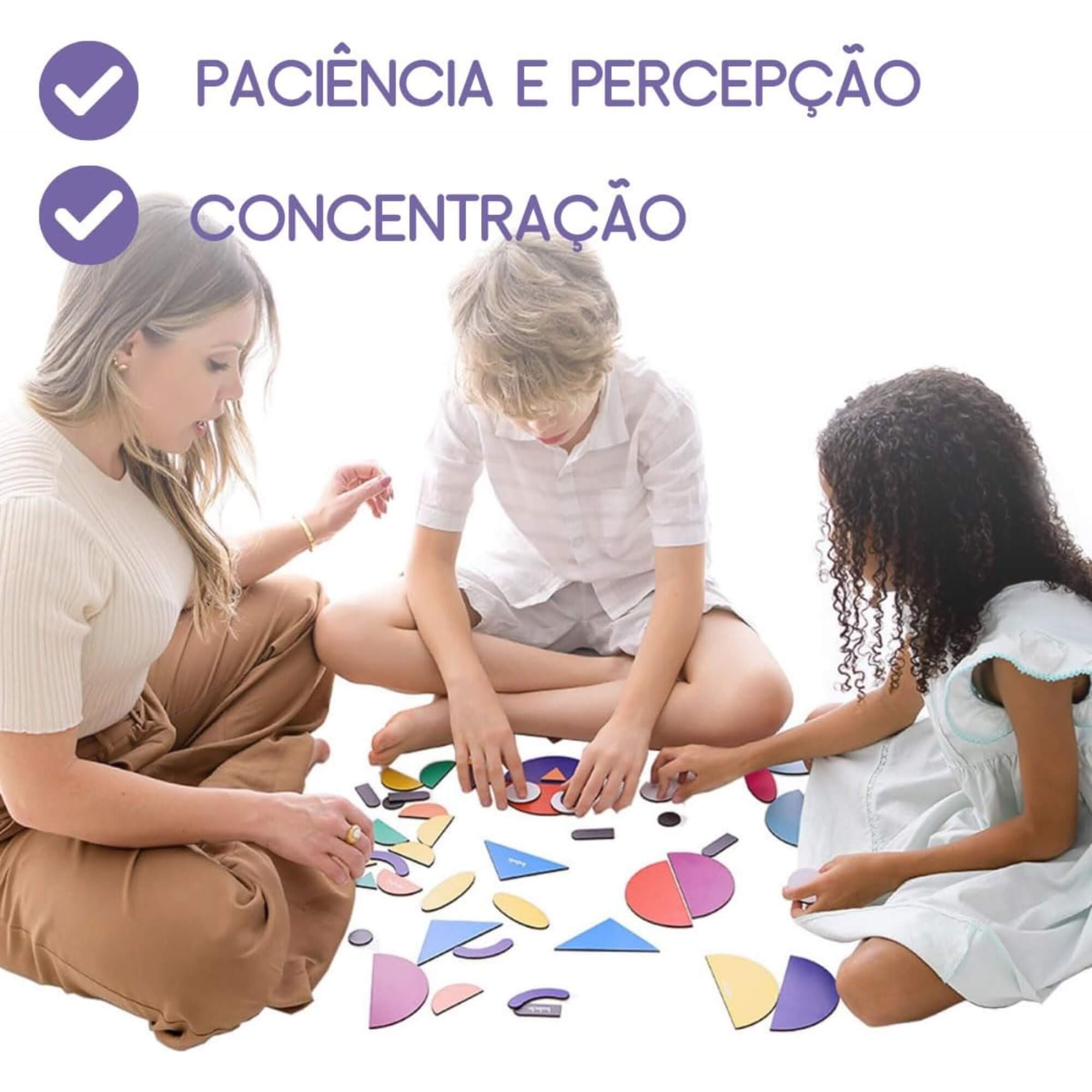 Jogo Quebra-Cabeça Criativo 48 Peças em Madeira Babebi - 7026