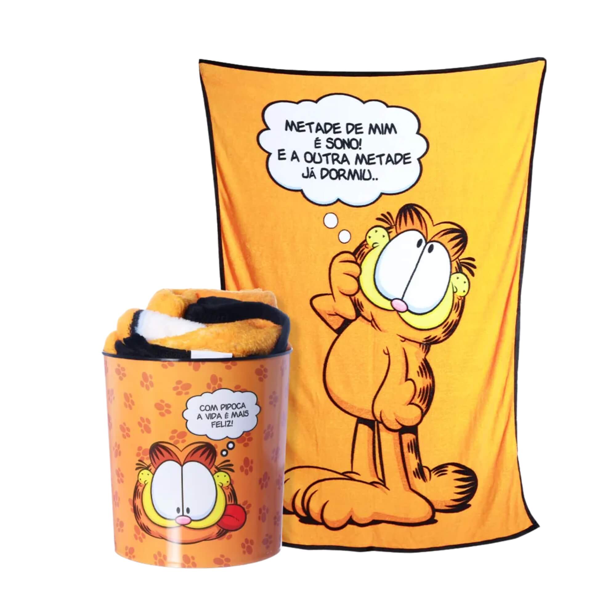 Kit Manta com Balde Garfield Zona Criativa - 10140879