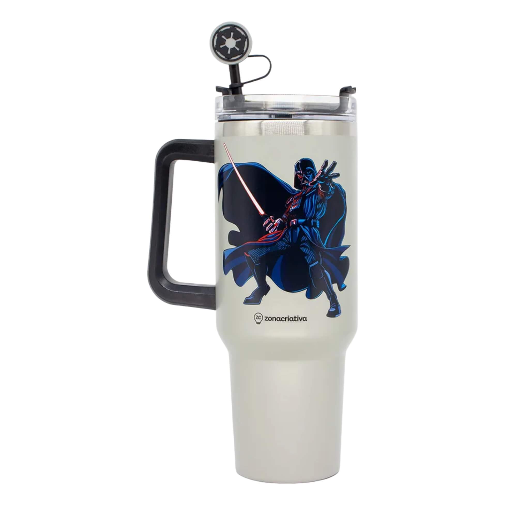 Copo Térmico Canecão Tumbler Star Wars com Pingente 1,15L Zona Criativa - 10025745