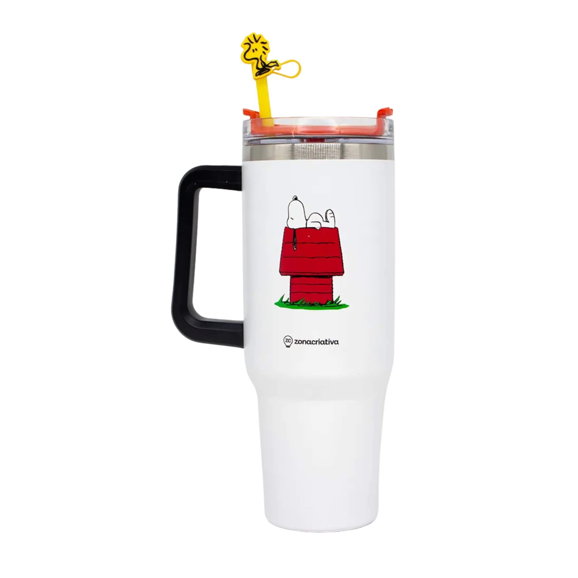 Copo Térmico Canecão Tumbler Snoopy c/ Pingente 1,15L Zona Criativa - 10025747