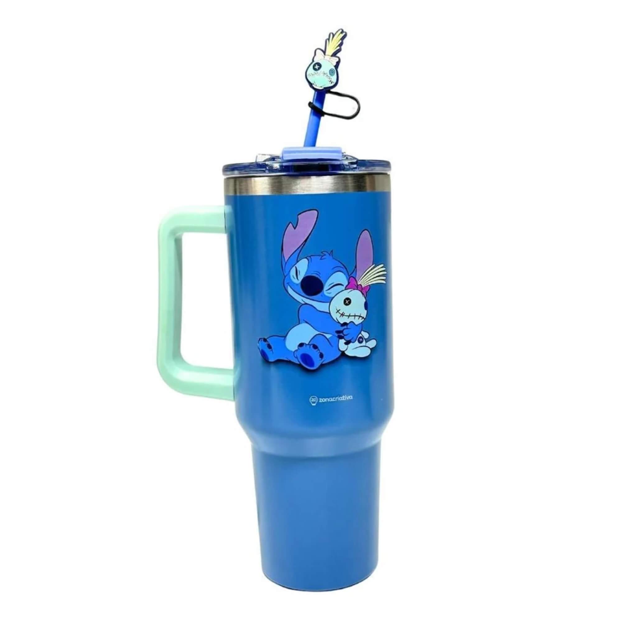 Copo Térmico Canecão Tumbler com Pingente 1,15L Stitch Voodoo Disney Zona Criativa - 10026397