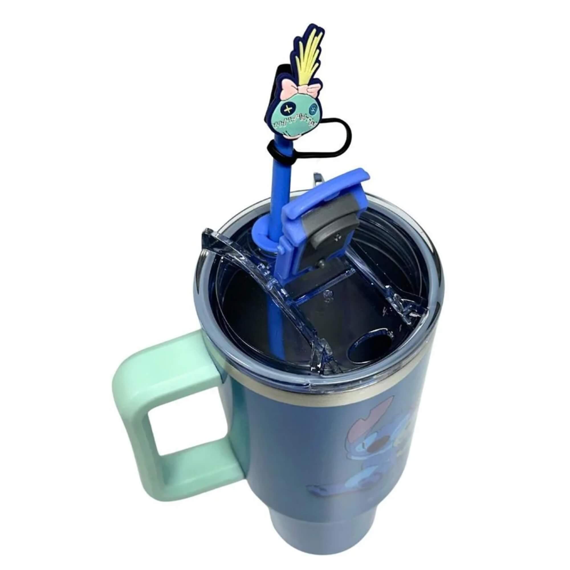 Copo Térmico Canecão Tumbler com Pingente 1,15L Stitch Voodoo Disney Zona Criativa - 10026397